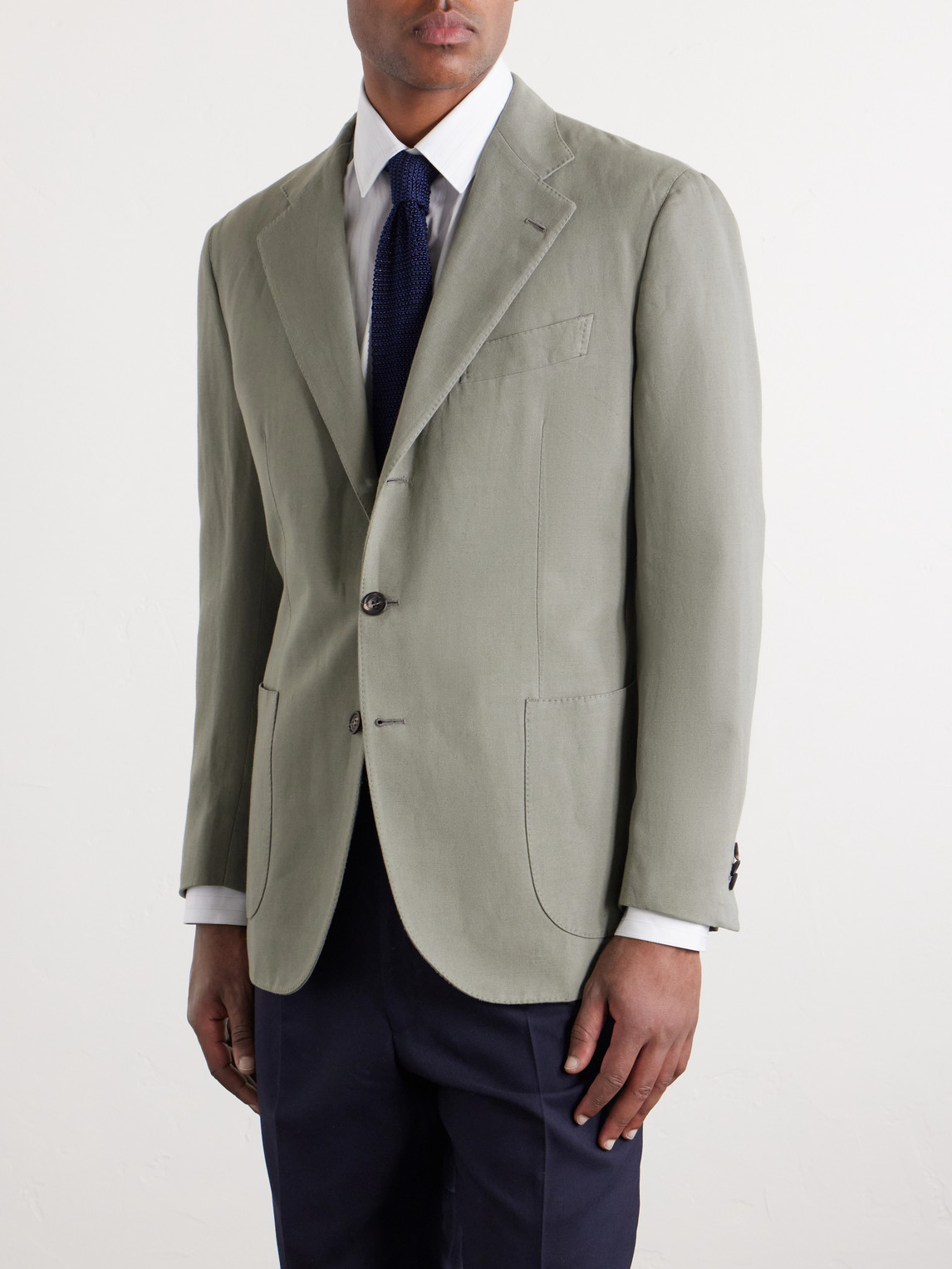 Waverly Cotton And Linen-Blend Blazer
