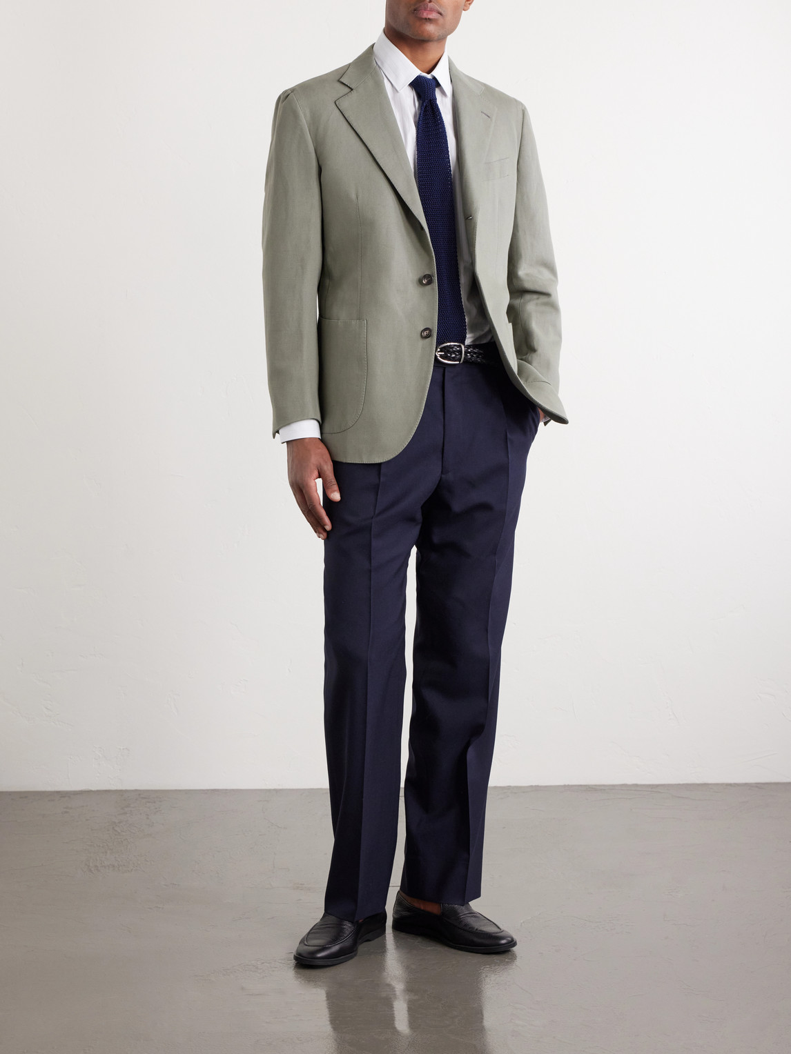 Waverly Cotton And Linen-Blend Blazer