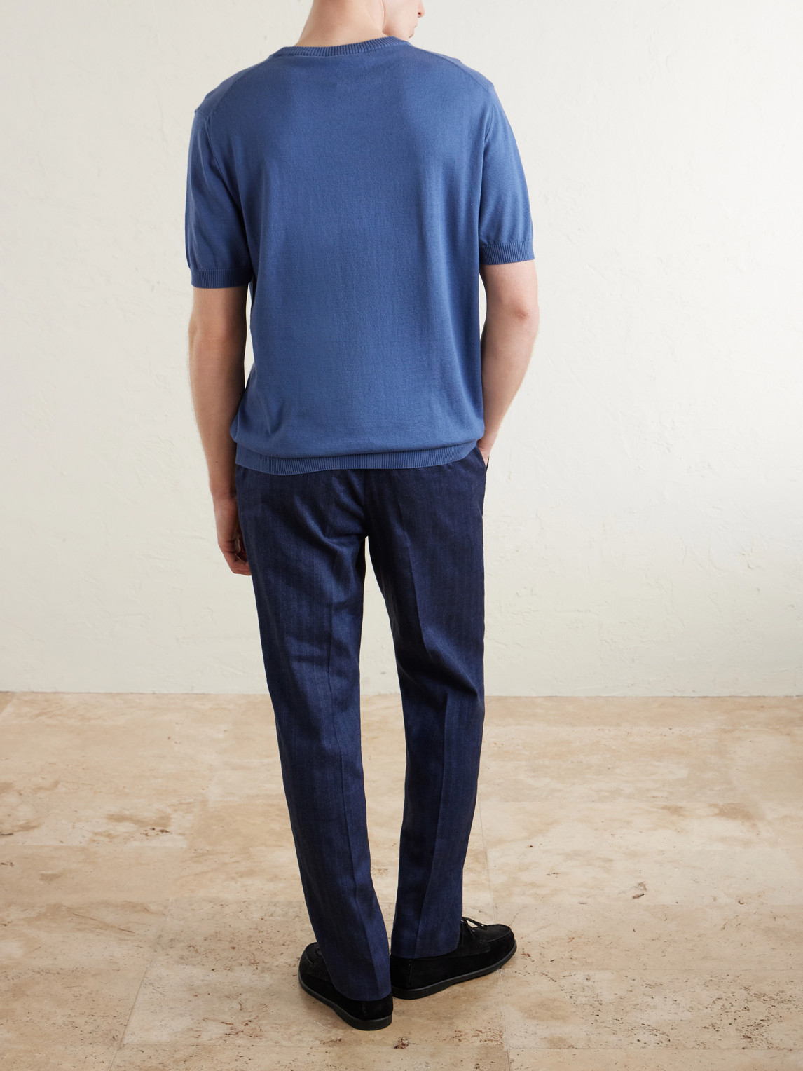 Knitted Cotton T-Shirt