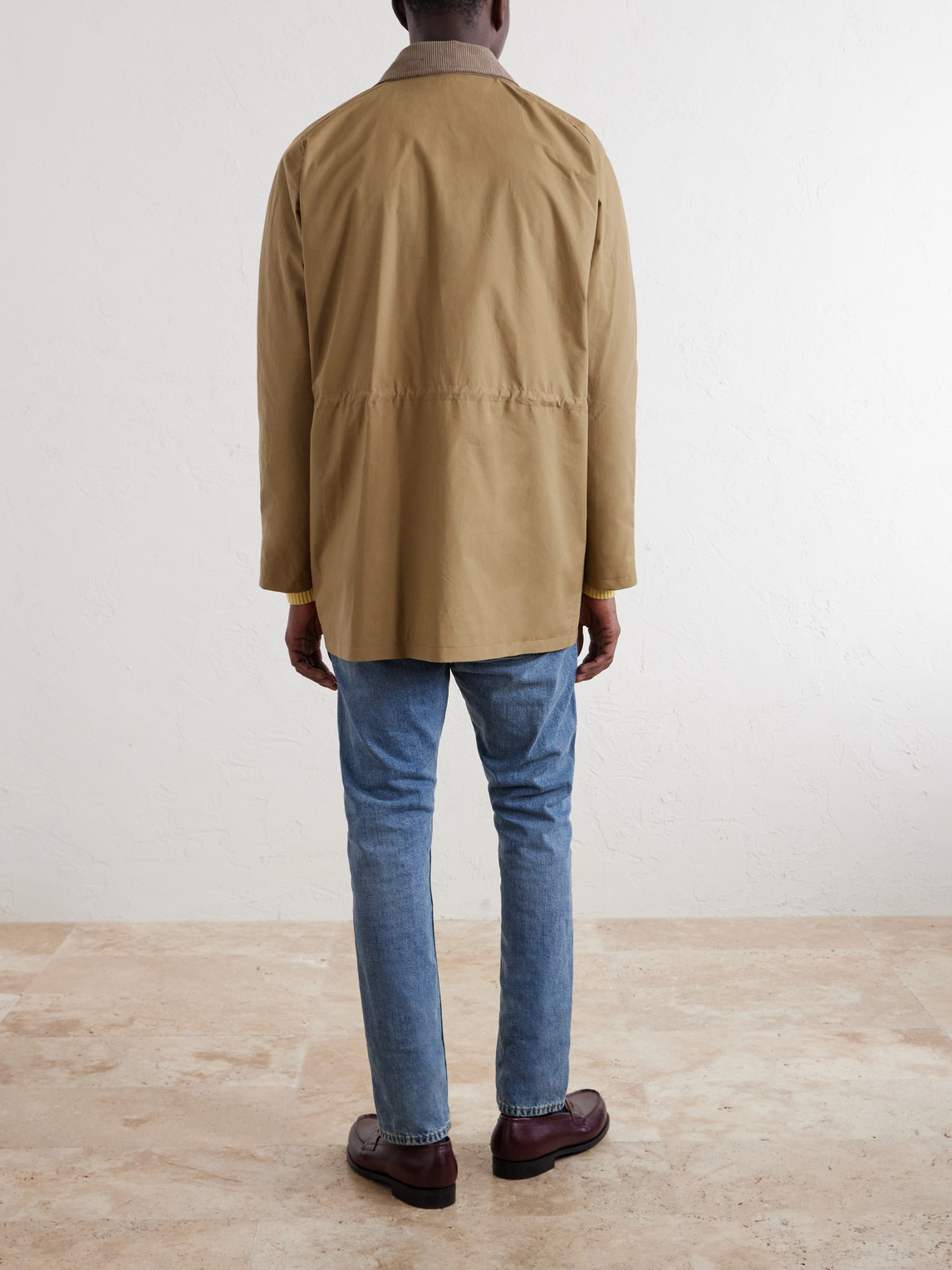 Game Corduroy-Trimmed Cotton Jacket