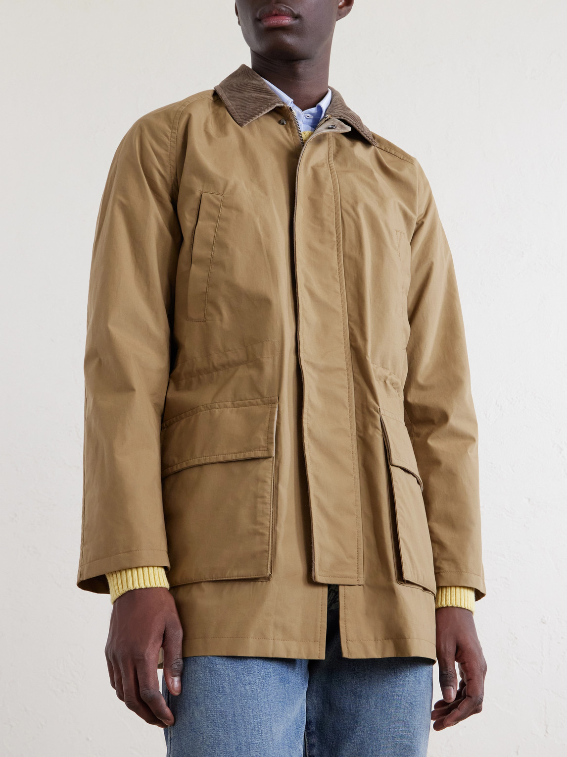 Game Corduroy-Trimmed Cotton Jacket