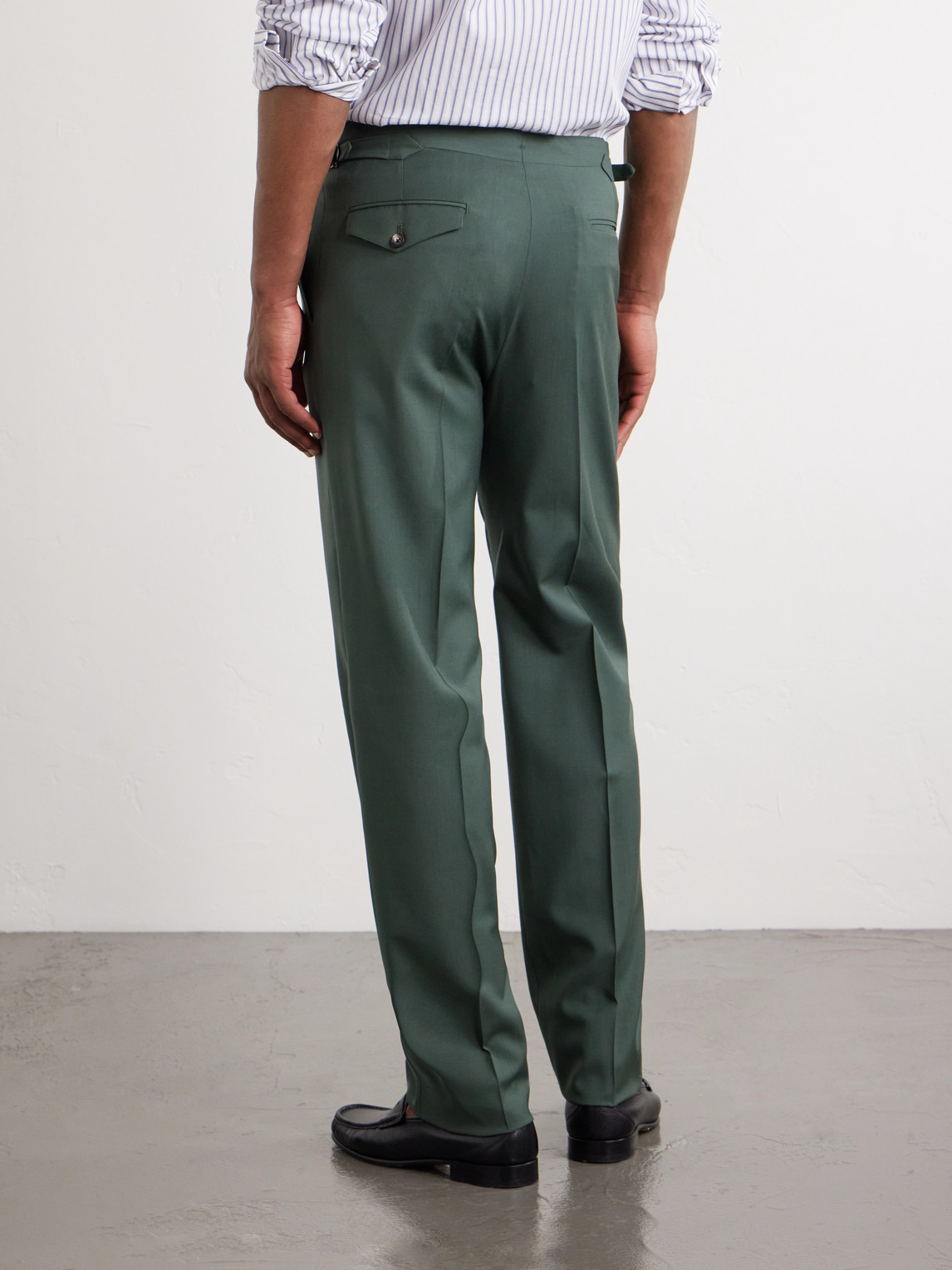 Waverly Straight-Leg Cotton And Linen-Blend Twill Suit Trousers
