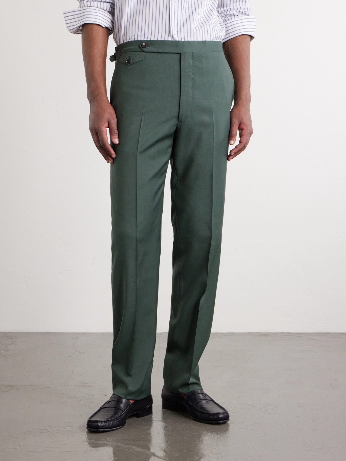 Waverly Straight-Leg Cotton And Linen-Blend Twill Suit Trousers