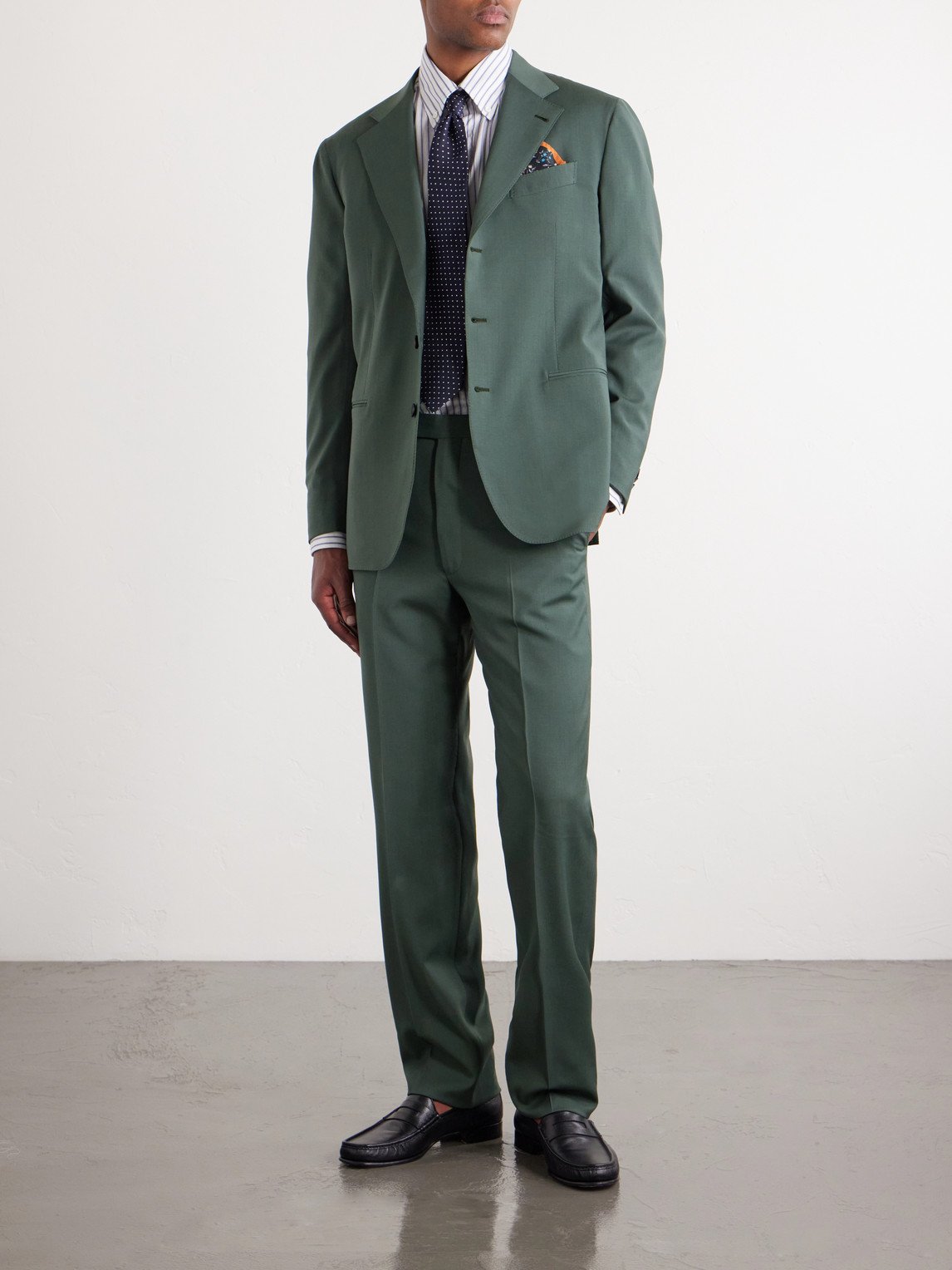 Waverly Straight-Leg Cotton And Linen-Blend Twill Suit Trousers