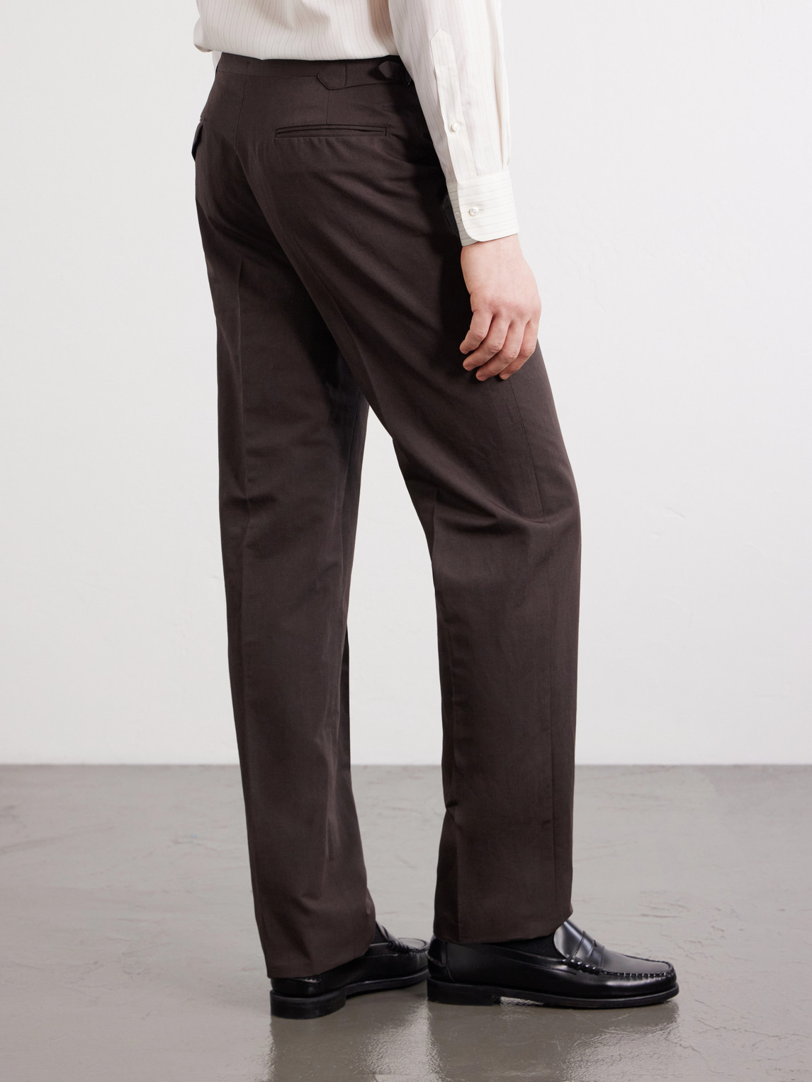 Waverly Straight-Leg Cotton And Linen-Blend Twill Suit Trousers