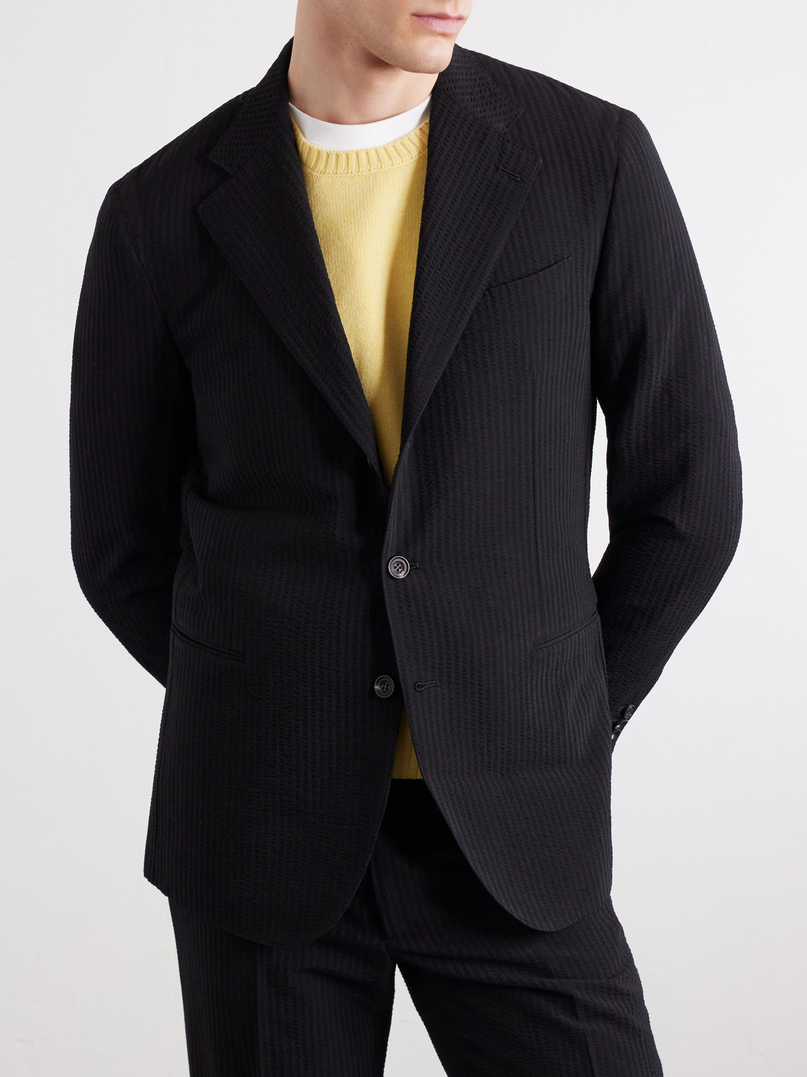 Seersucker Virgin Wool Suit Jacket