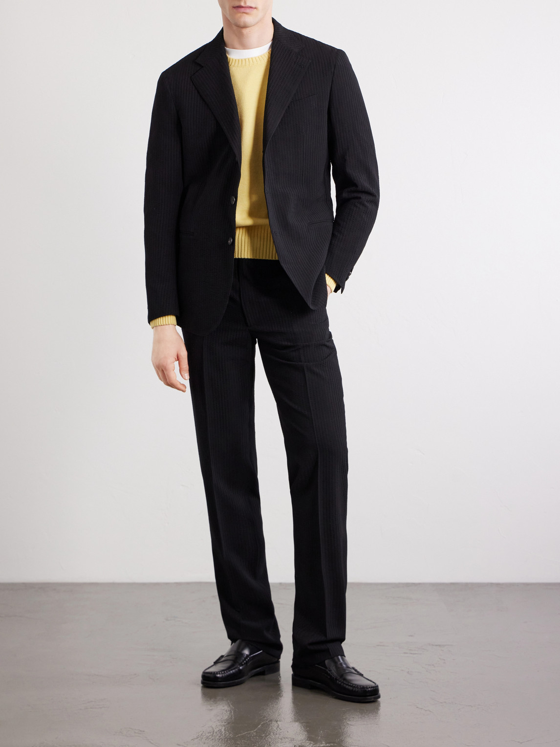 Seersucker Virgin Wool Suit Jacket