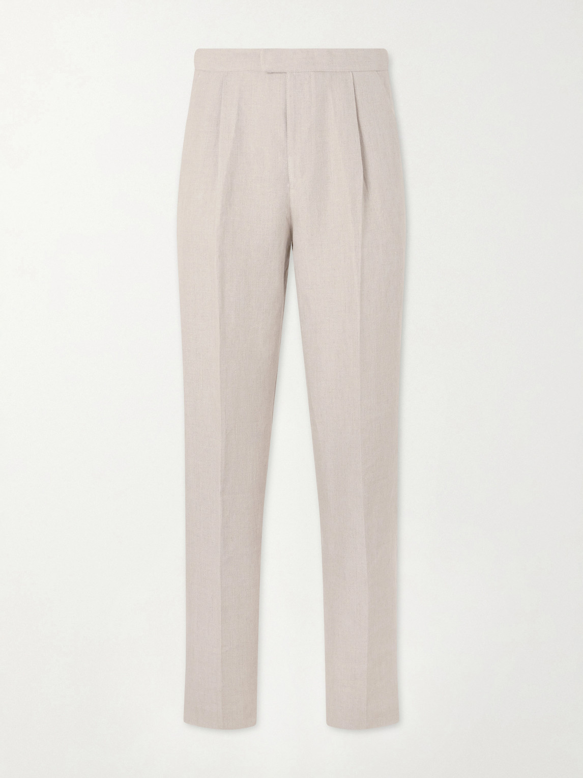 Favourbrook Cooper Slim-fit Linen Suit Trousers In Gray