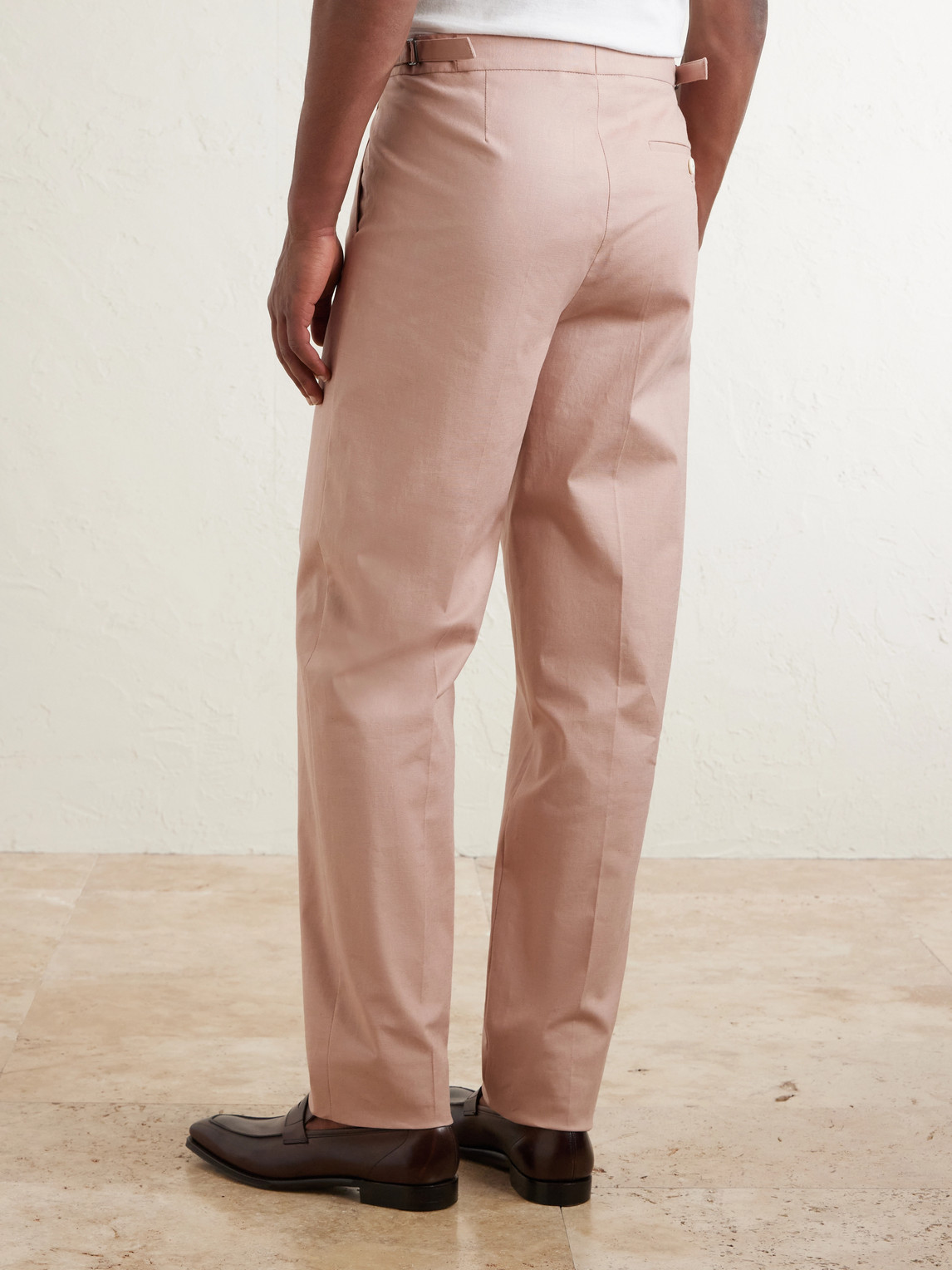  Favourbrook - Cooper Straight-leg Linen Trousers - Men - Pink - Uk/us 28 
