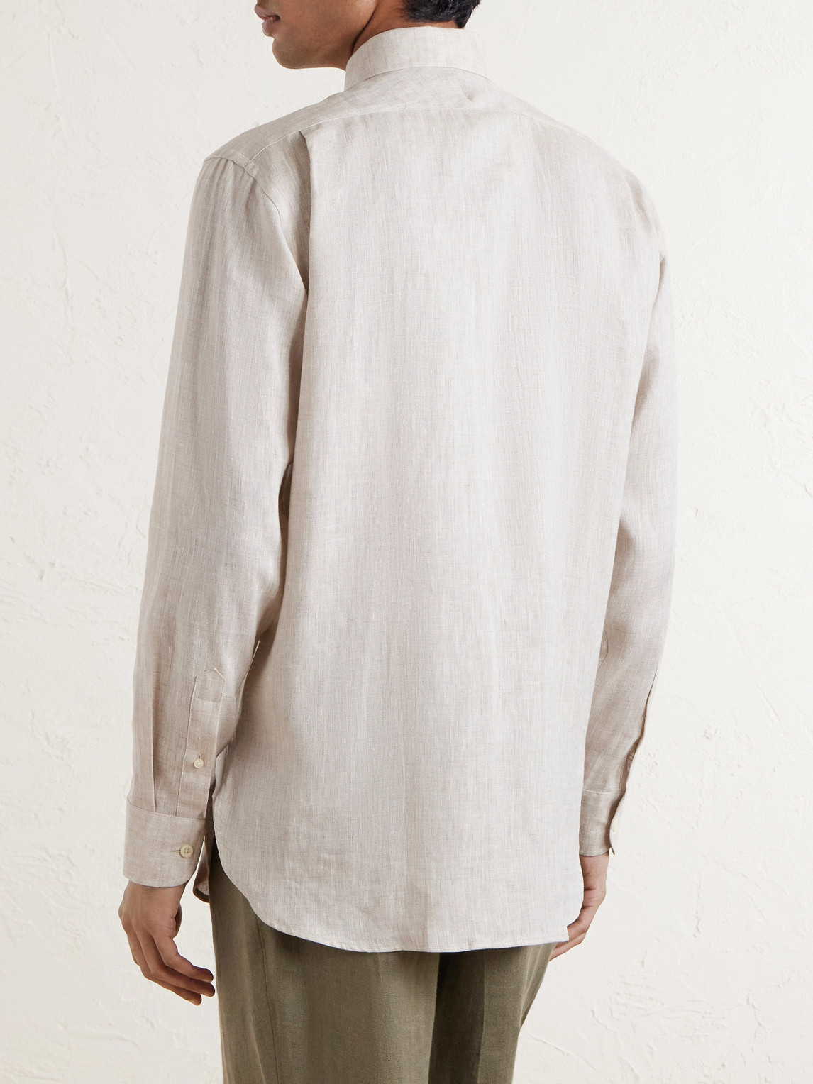 Bridford Cutaway-Collar Linen Shirt