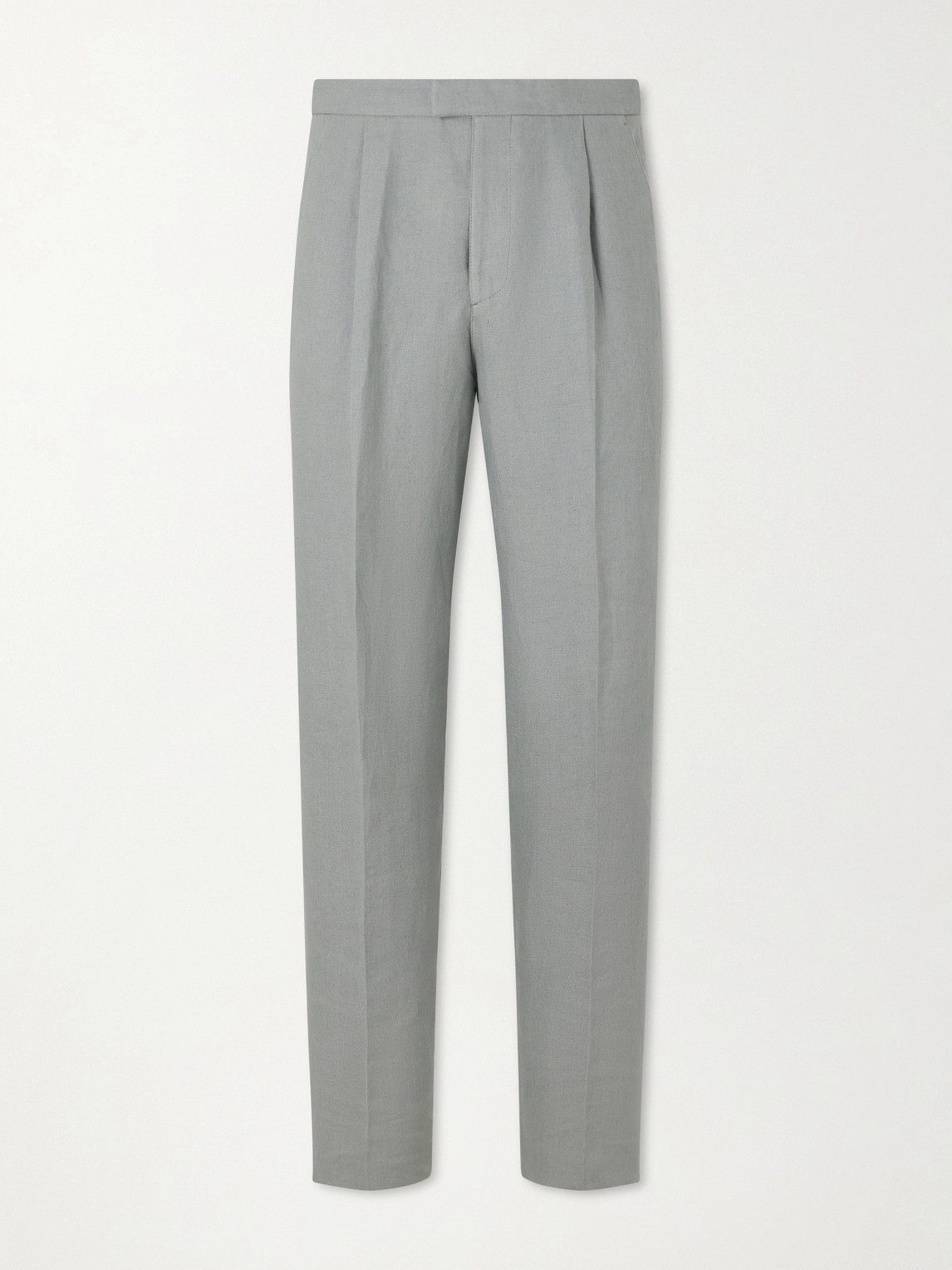 Favourbrook Cooper Slim-fit Linen Suit Trousers In Gray
