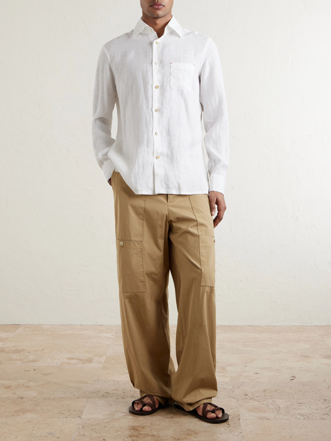 Straight Cut Linen Shirt