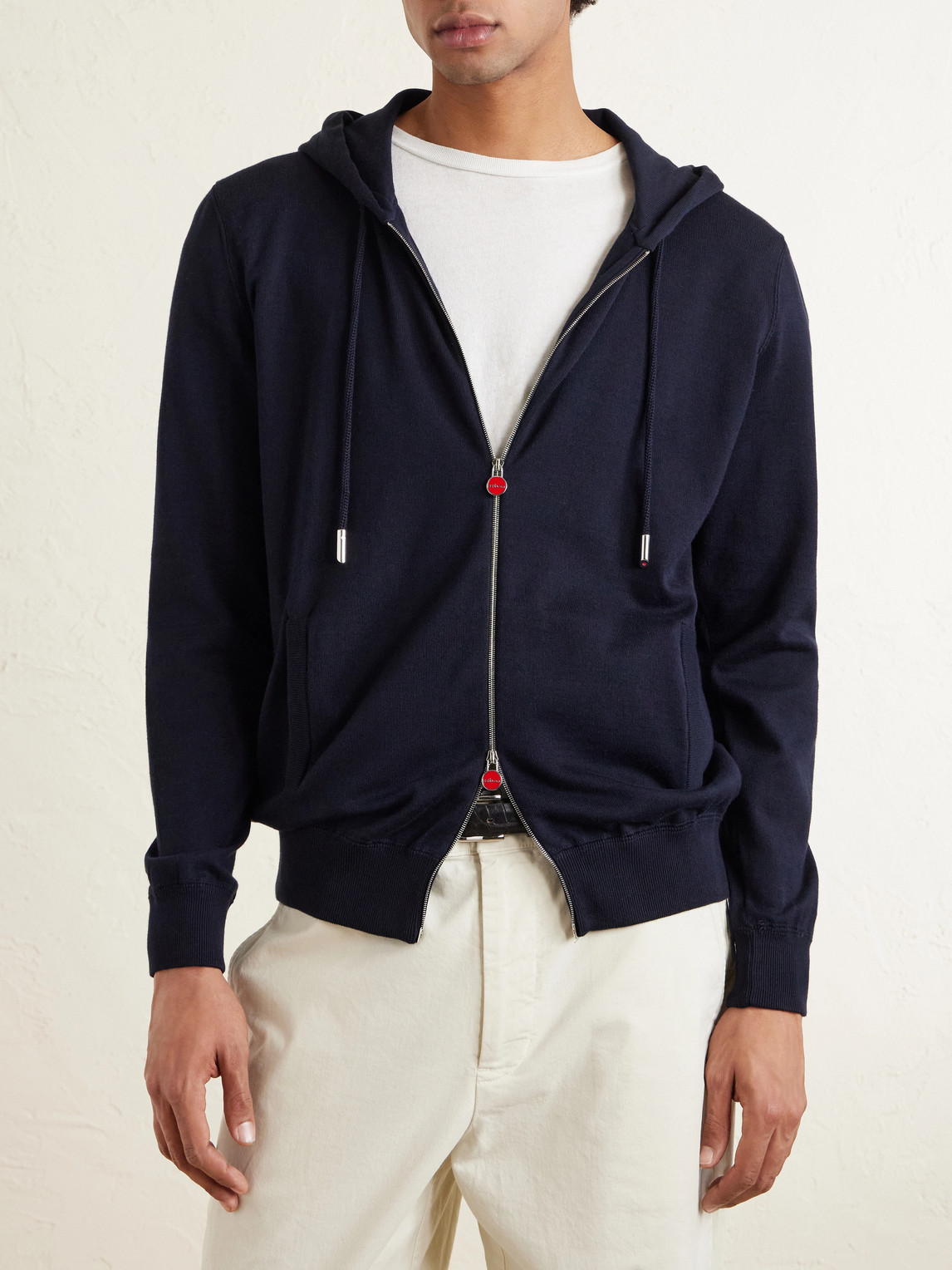 Cotton-Jersey Zip-Up Hoodie