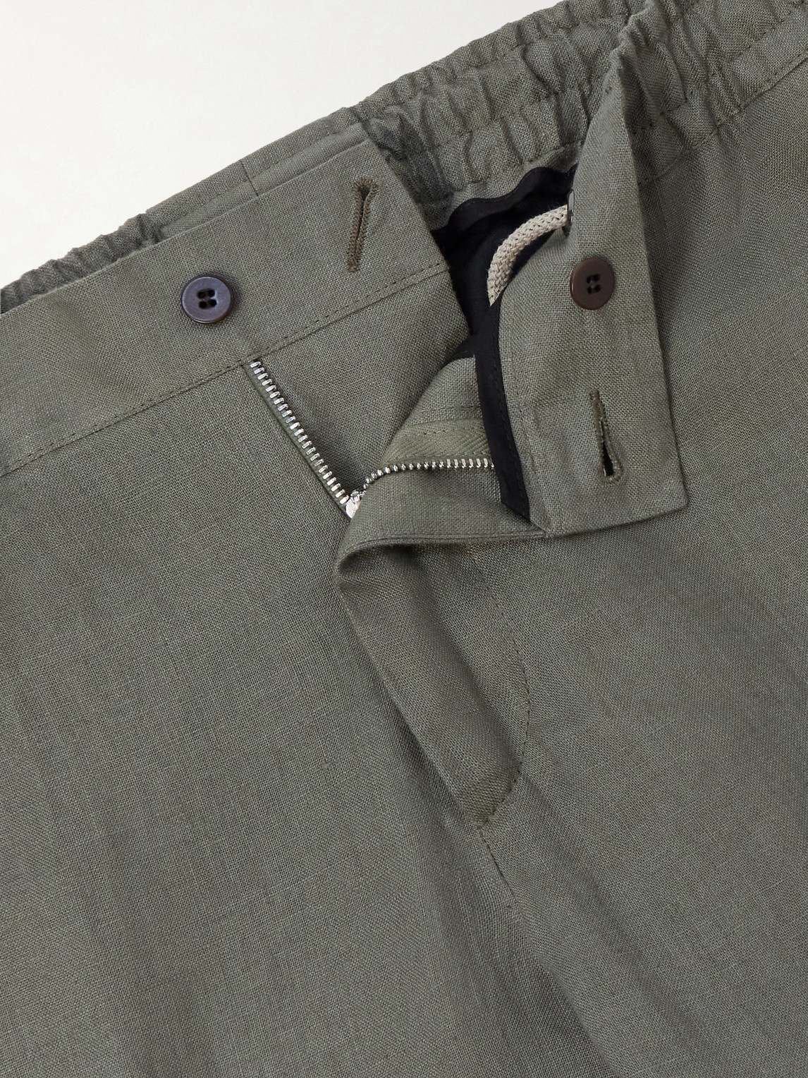Tapered Linen Trousers
