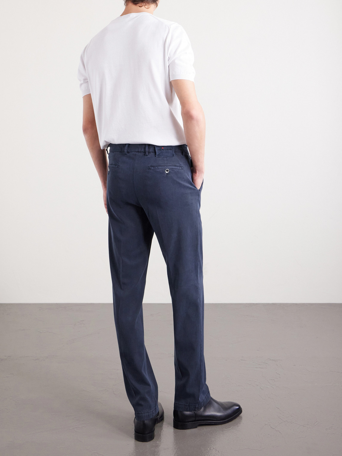 Straight-Leg Lyocell-Blend Twill Trousers