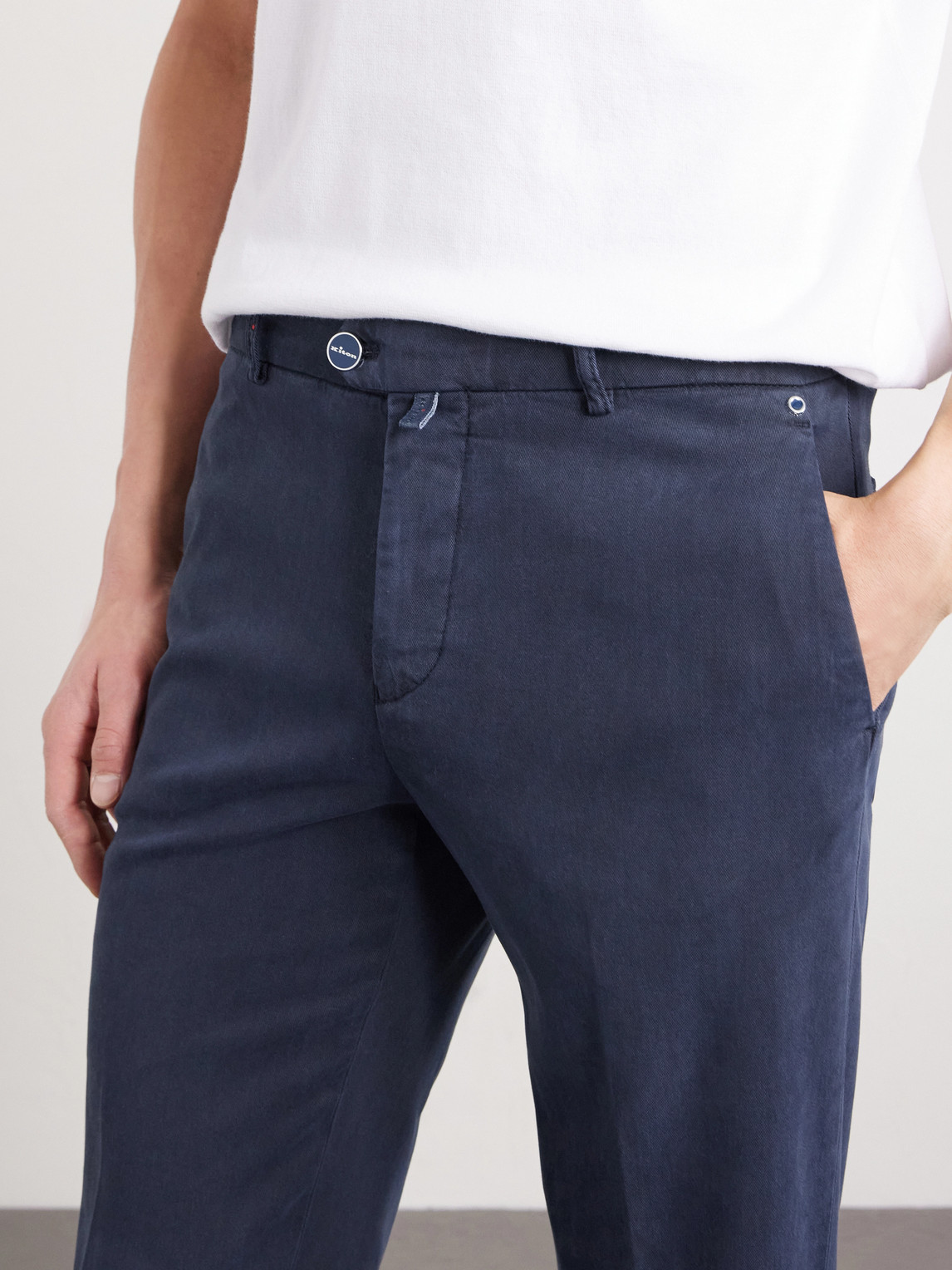 Straight-Leg Lyocell-Blend Twill Trousers