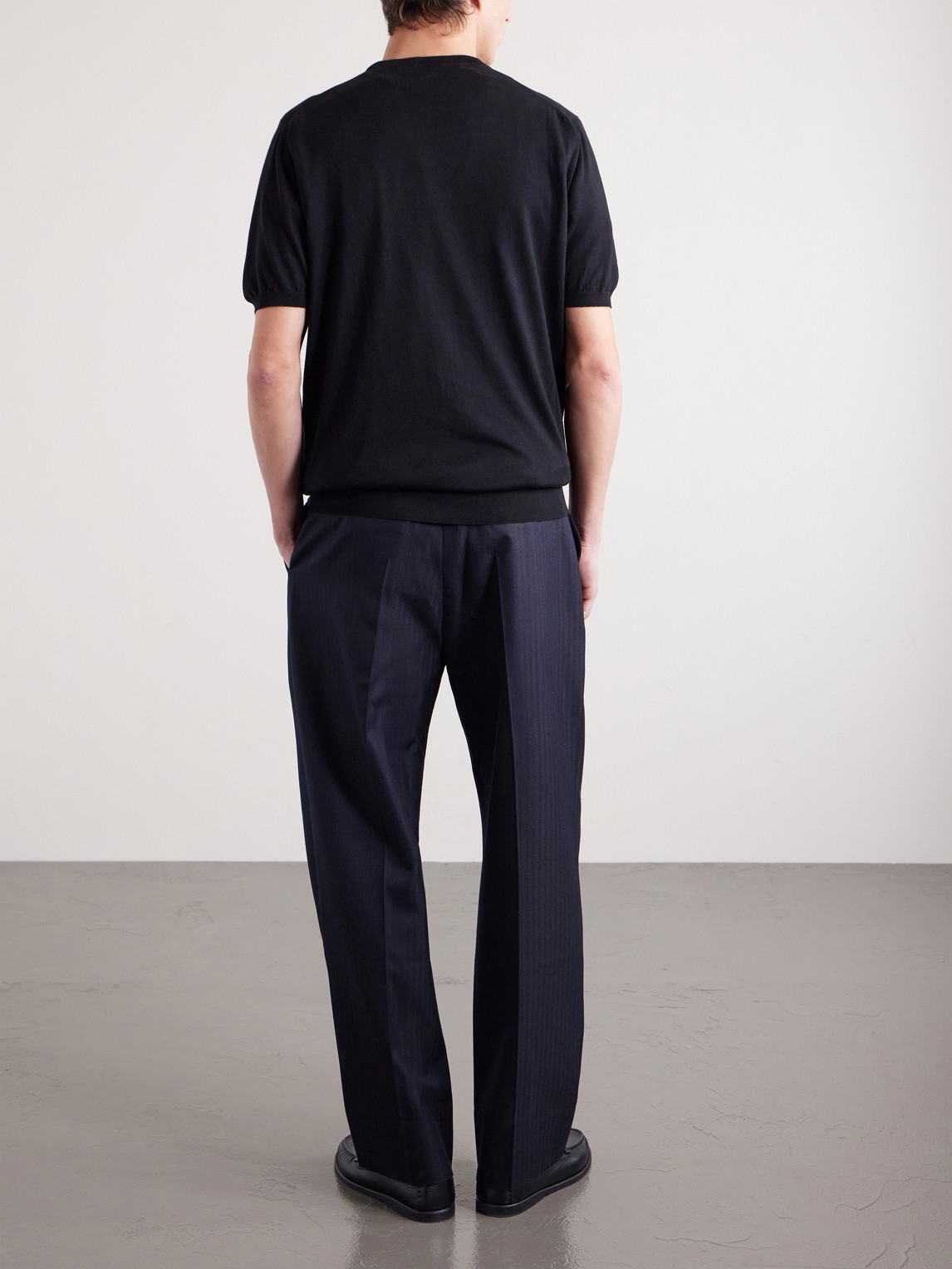 Knitted Cotton T-Shirt