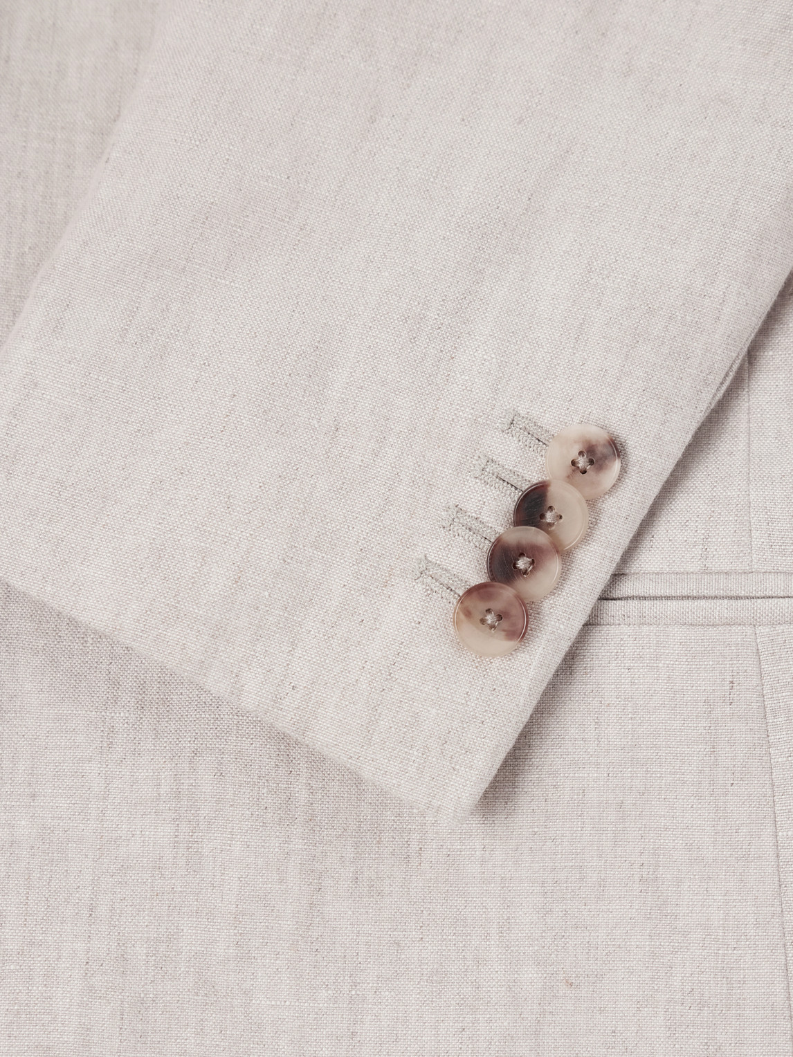 Mr P. - Slim-Fit Linen Tuxedo Jacket