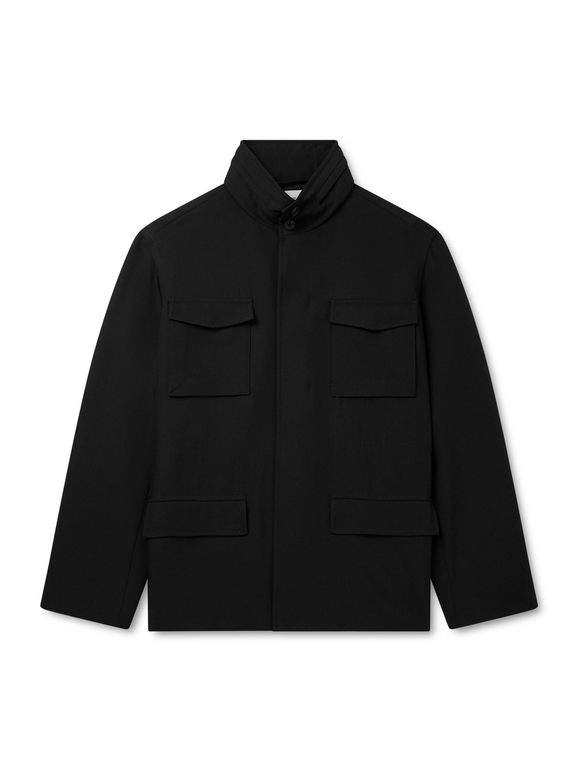 The Row Tanith Wool-gabardine Jacket In Black