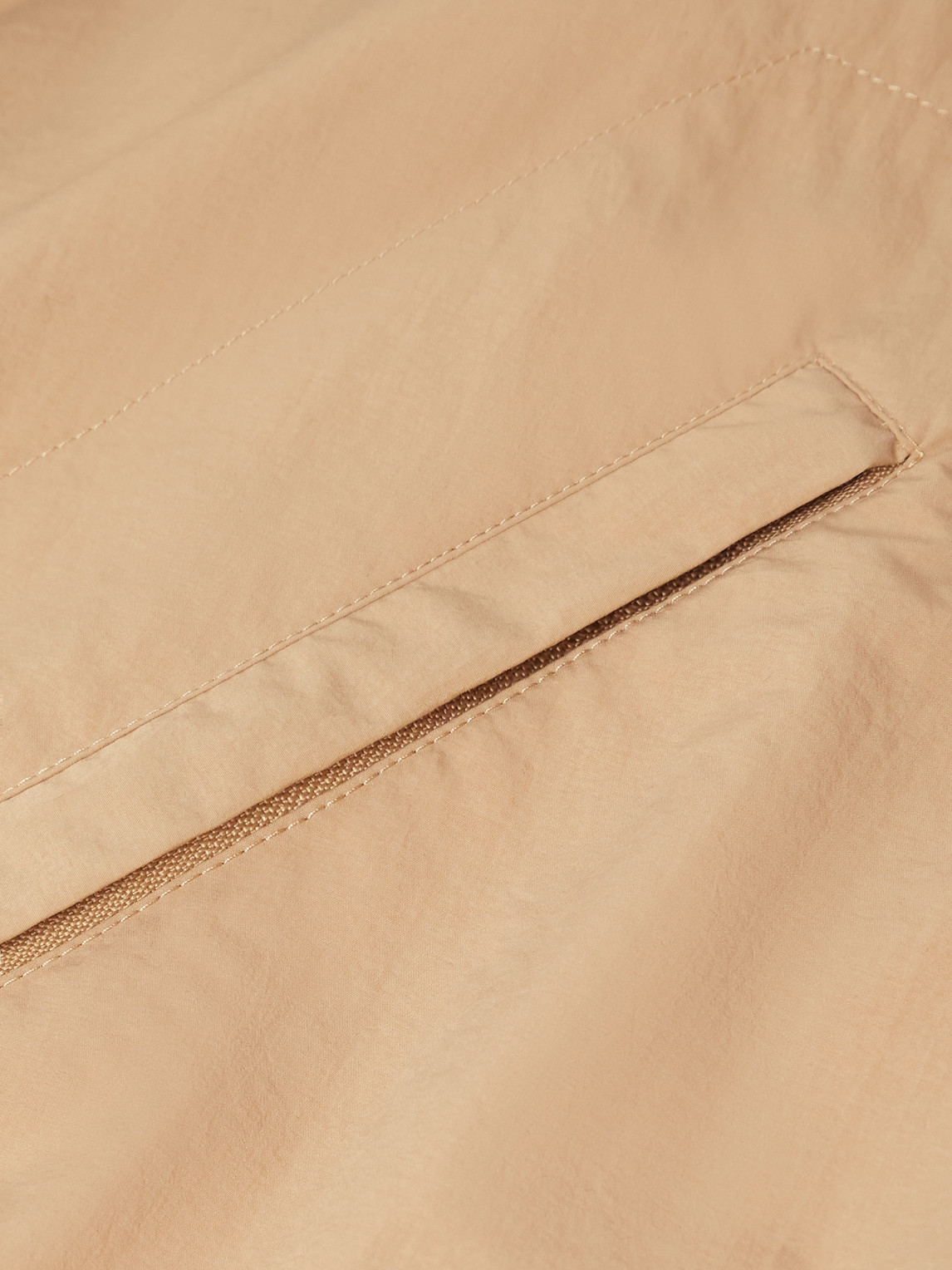 The Row Rhian Shell Bomber Jacket In Brown