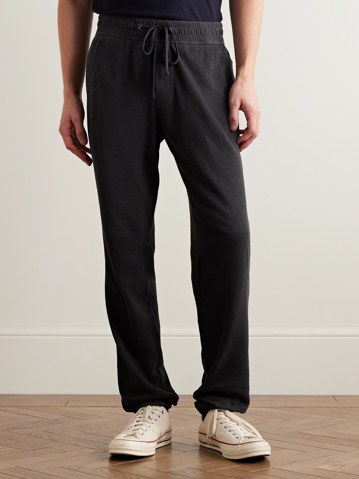 Straight-Leg Cotton-Jersey Sweatpants