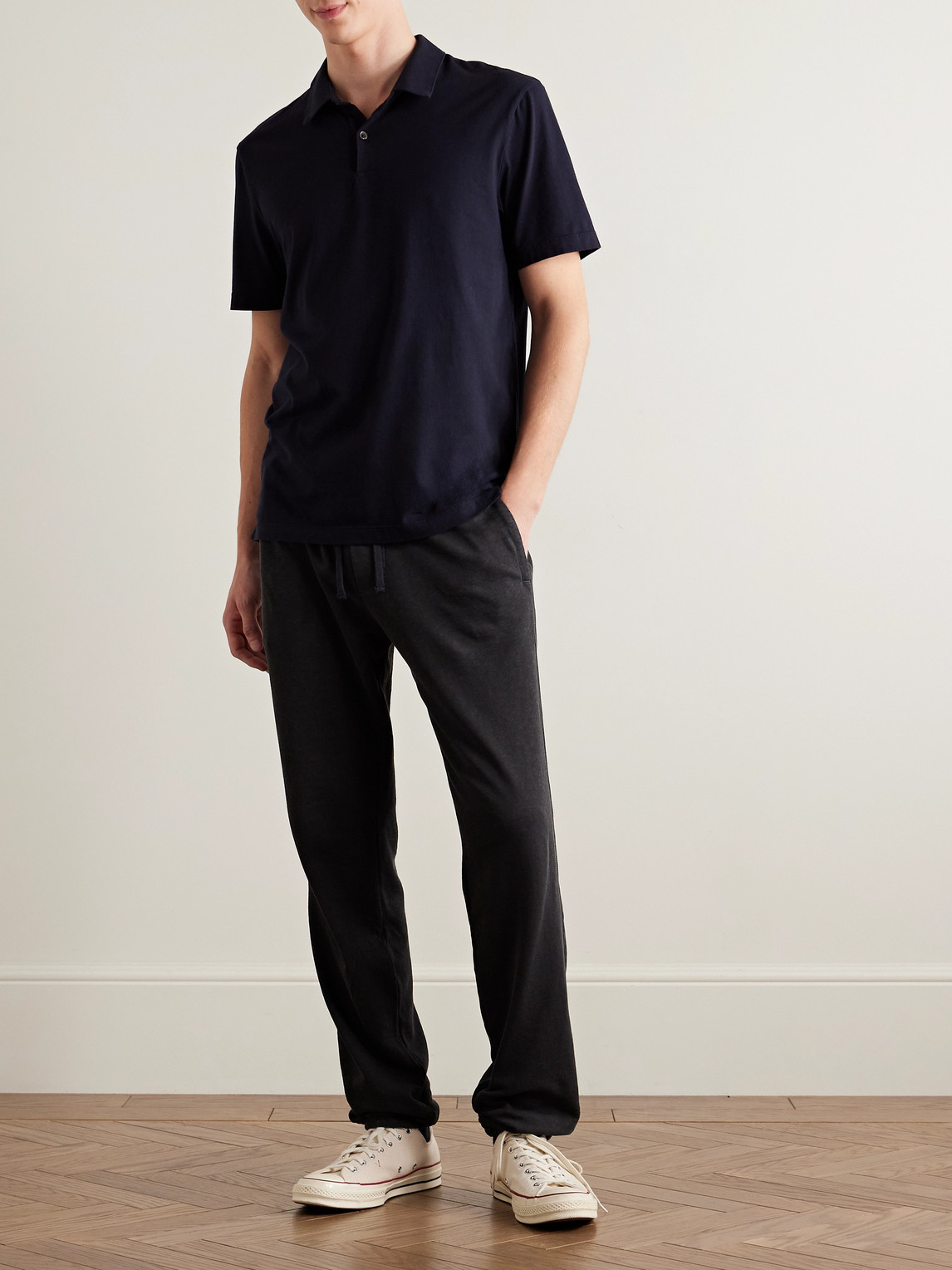 Straight-Leg Cotton-Jersey Sweatpants