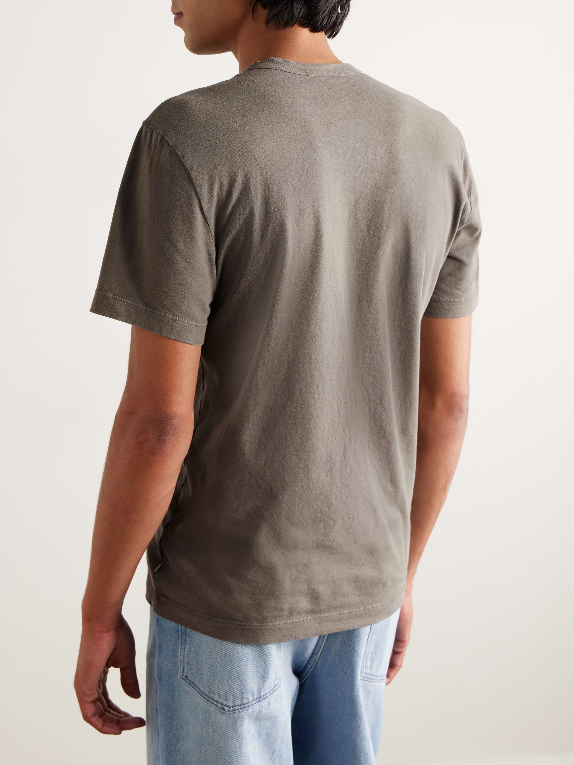 JAMES PERSE T-Shirt aus Jersey aus gekämmter Baumwolle