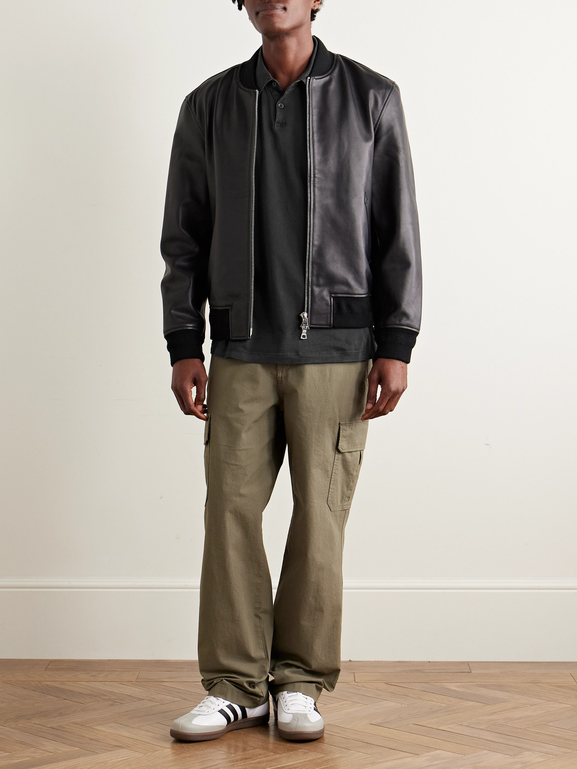 James Perse Supima Cotton-jersey Polo Shirt In Black