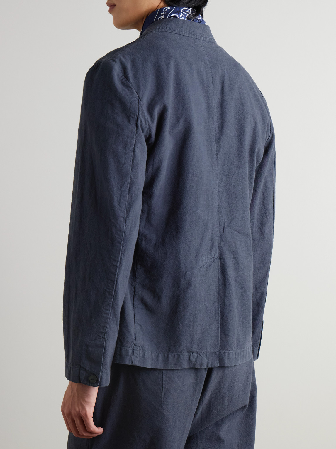  Folk - Lunar Linen And Cotton-blend Blazer - Men - Blue - S 