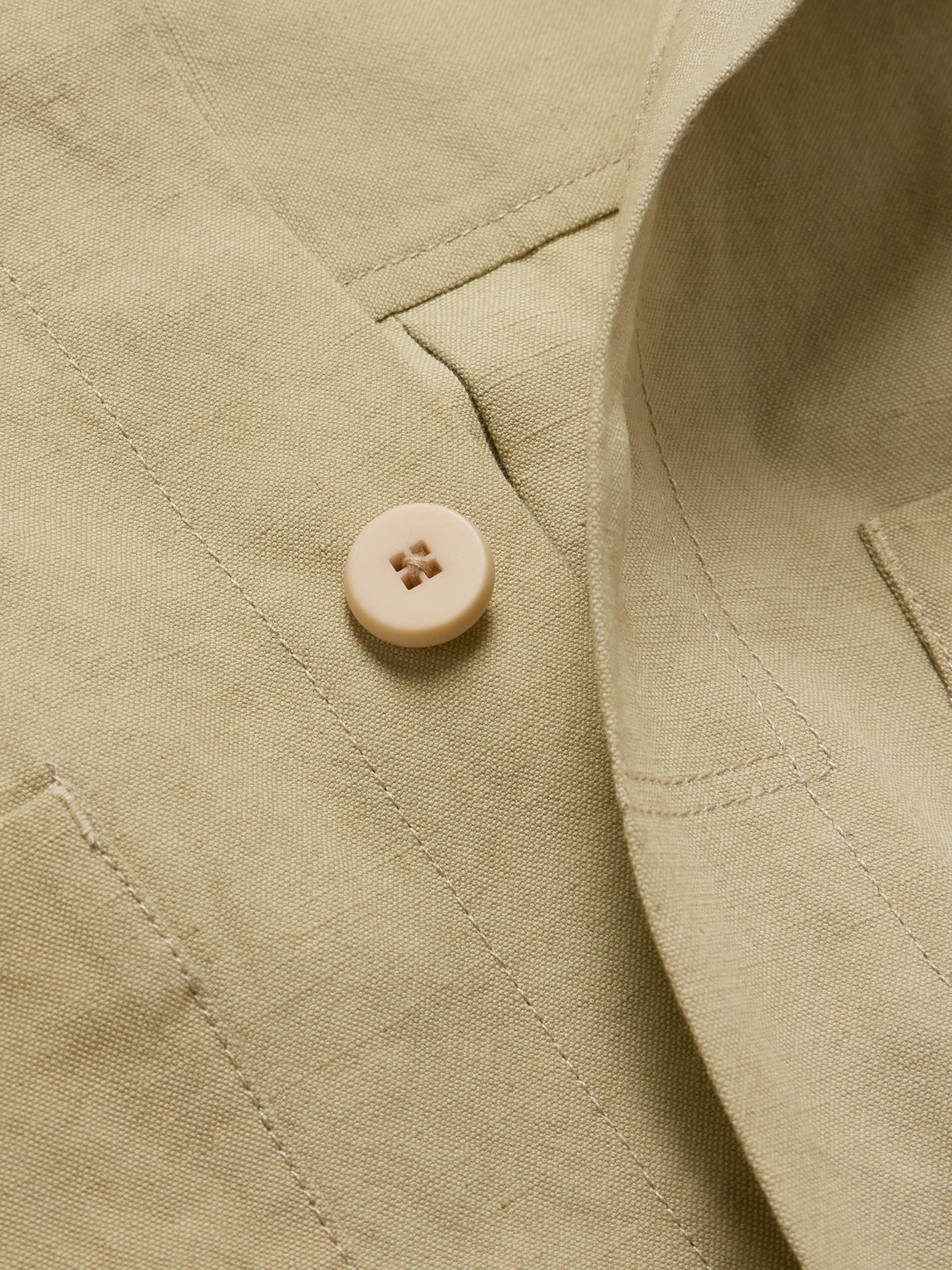  Folk - Patch Linen And Cotton-blend Overshirt - Men - Neutrals - Xs 