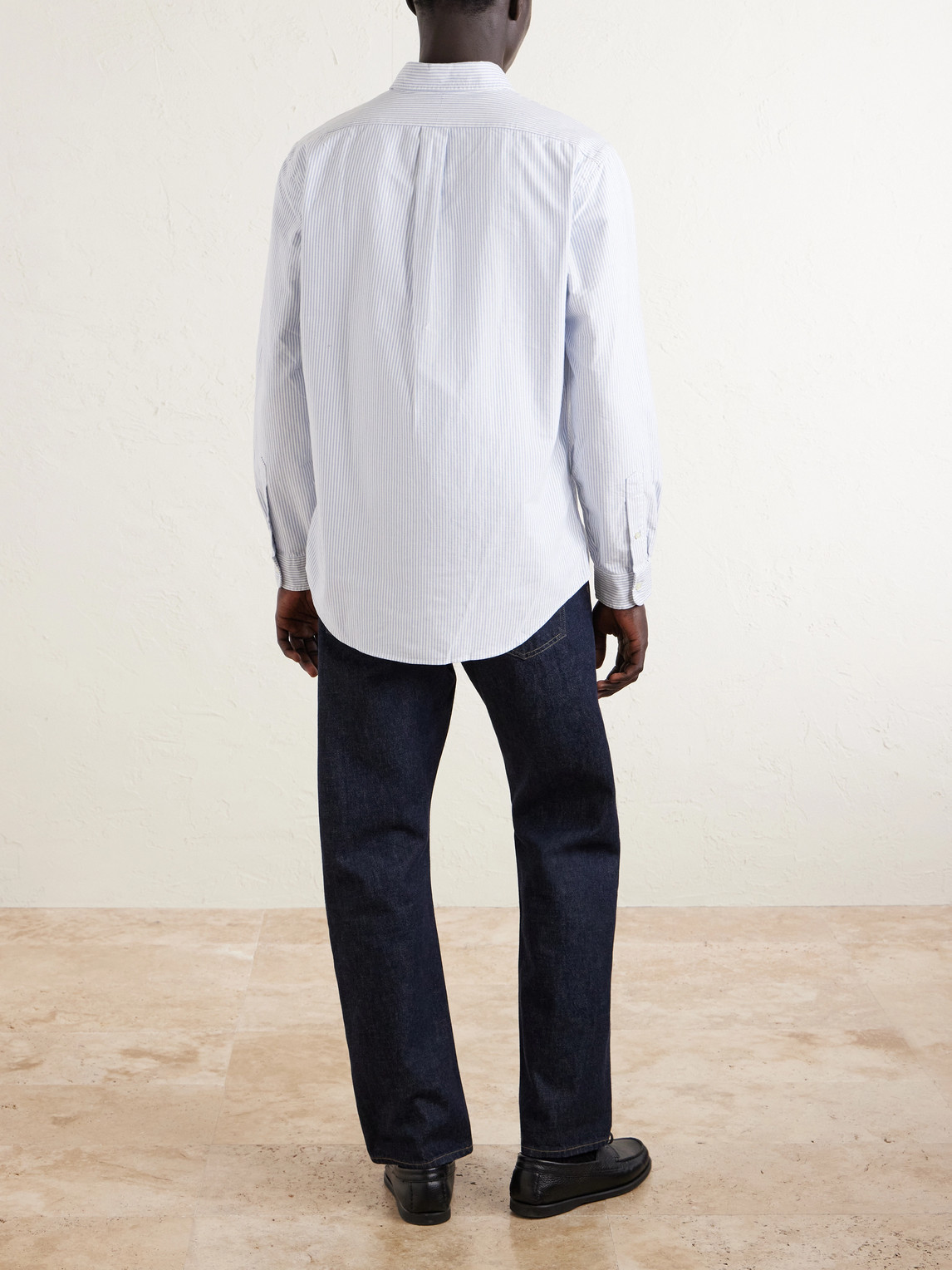  Polo Ralph Lauren - Button-down Collar Logo-embroidered Striped Cotton Oxford Shirt - Men - Blue - Xs 