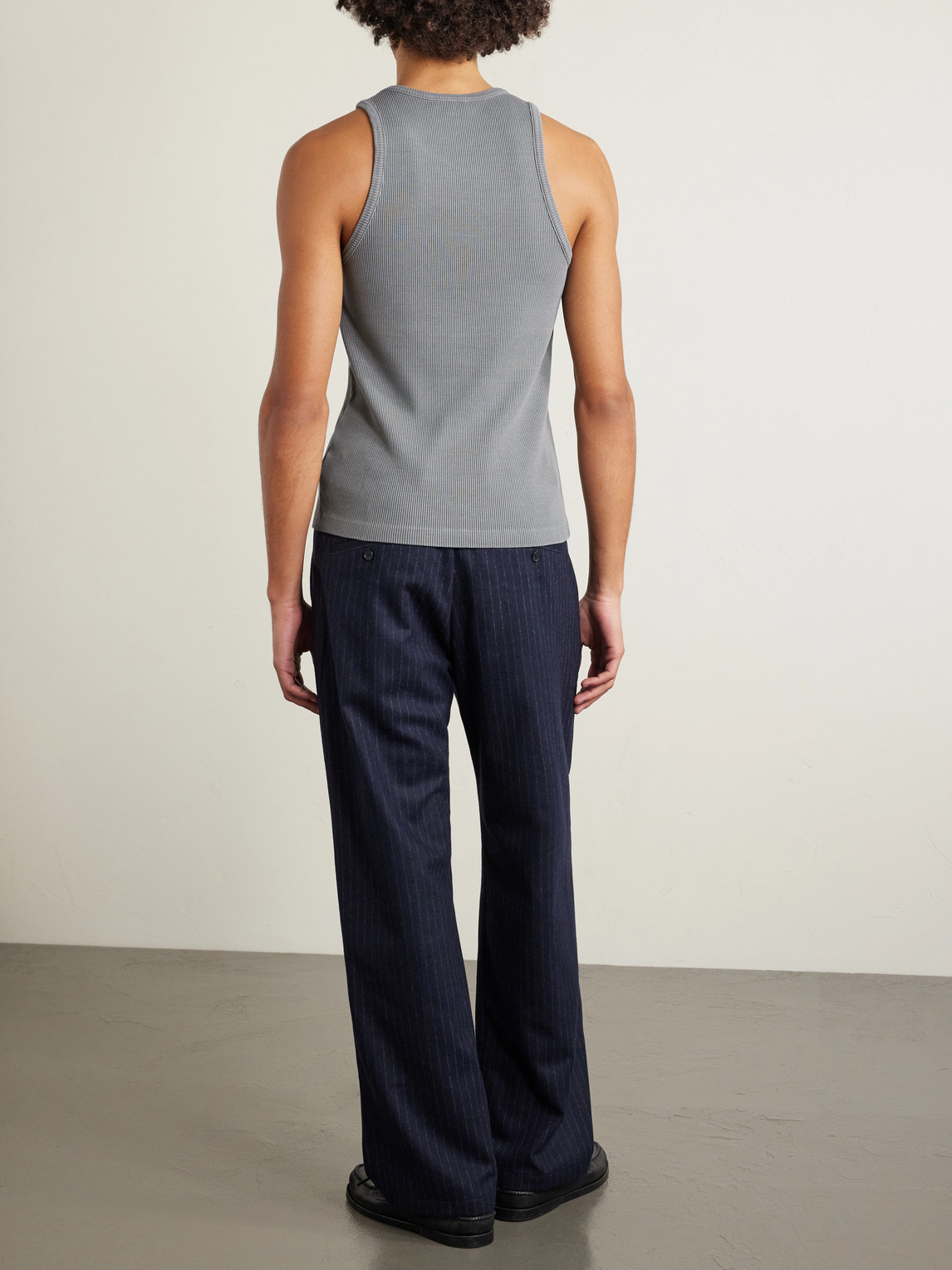 Viggo Ribbed Stretch Organic Cotton And Tencel™ Lyocell-Blend Tank Top