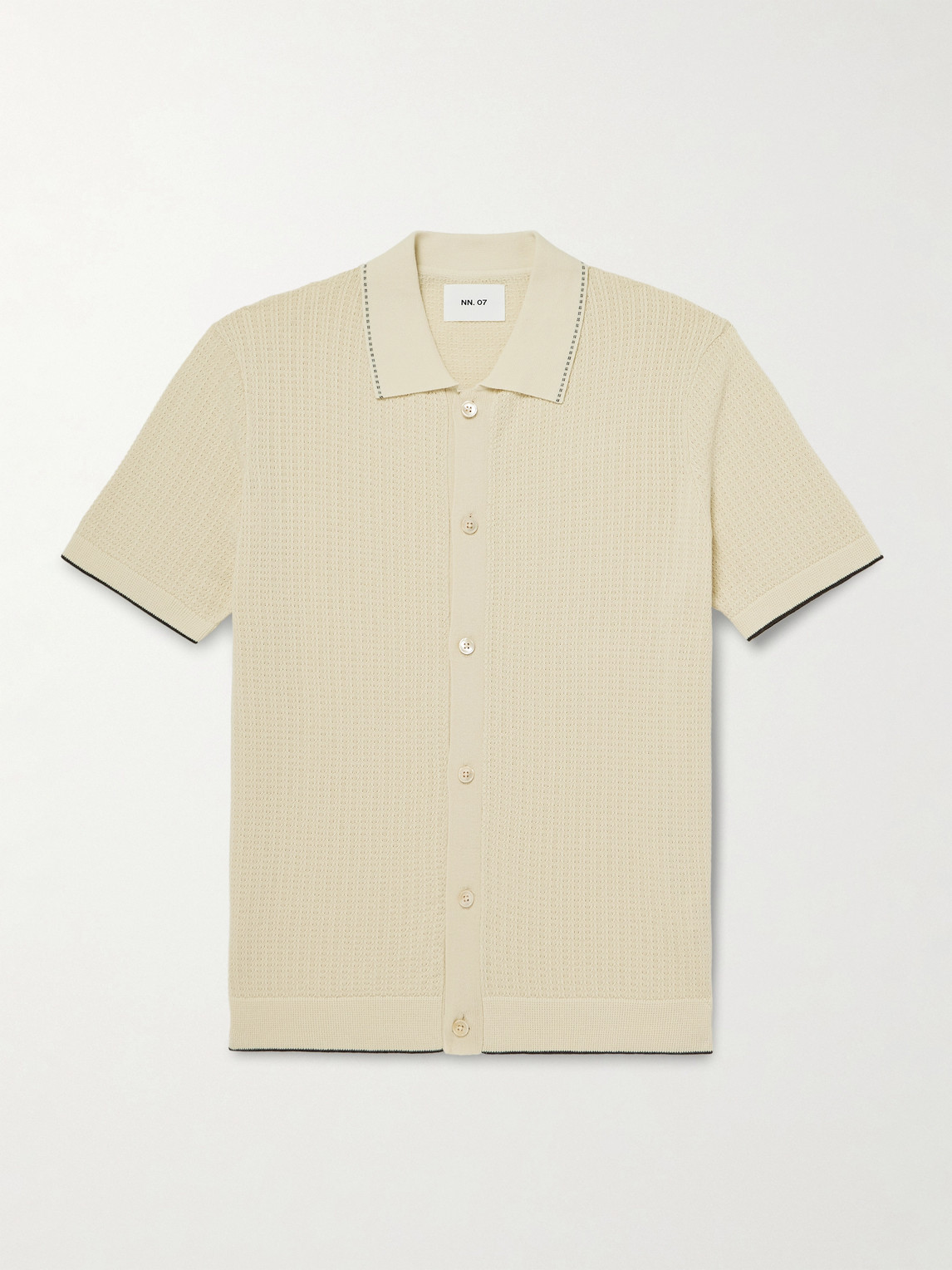 NN07 Nalo 60039 Open-Knit Cotton Shirt - Men