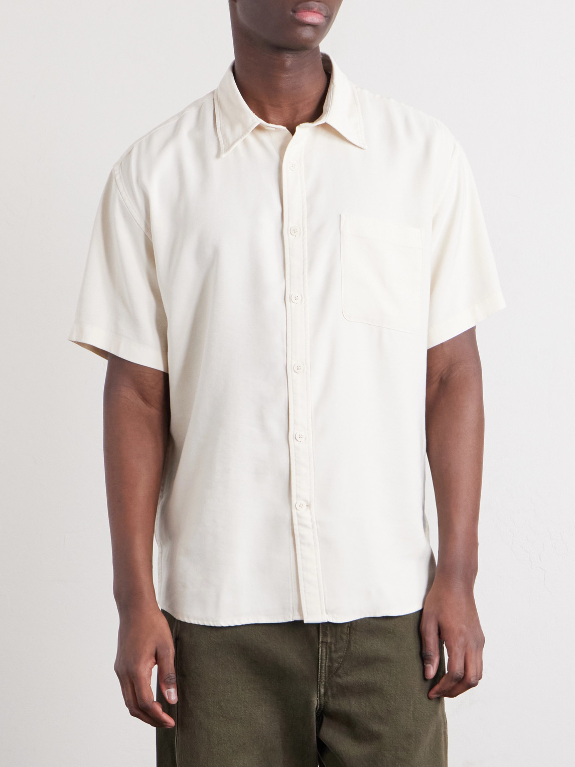  Nn07 - Deon 5027 Lenzing™ Ecovero™-blend Shirt - Men - Neutrals - S 
