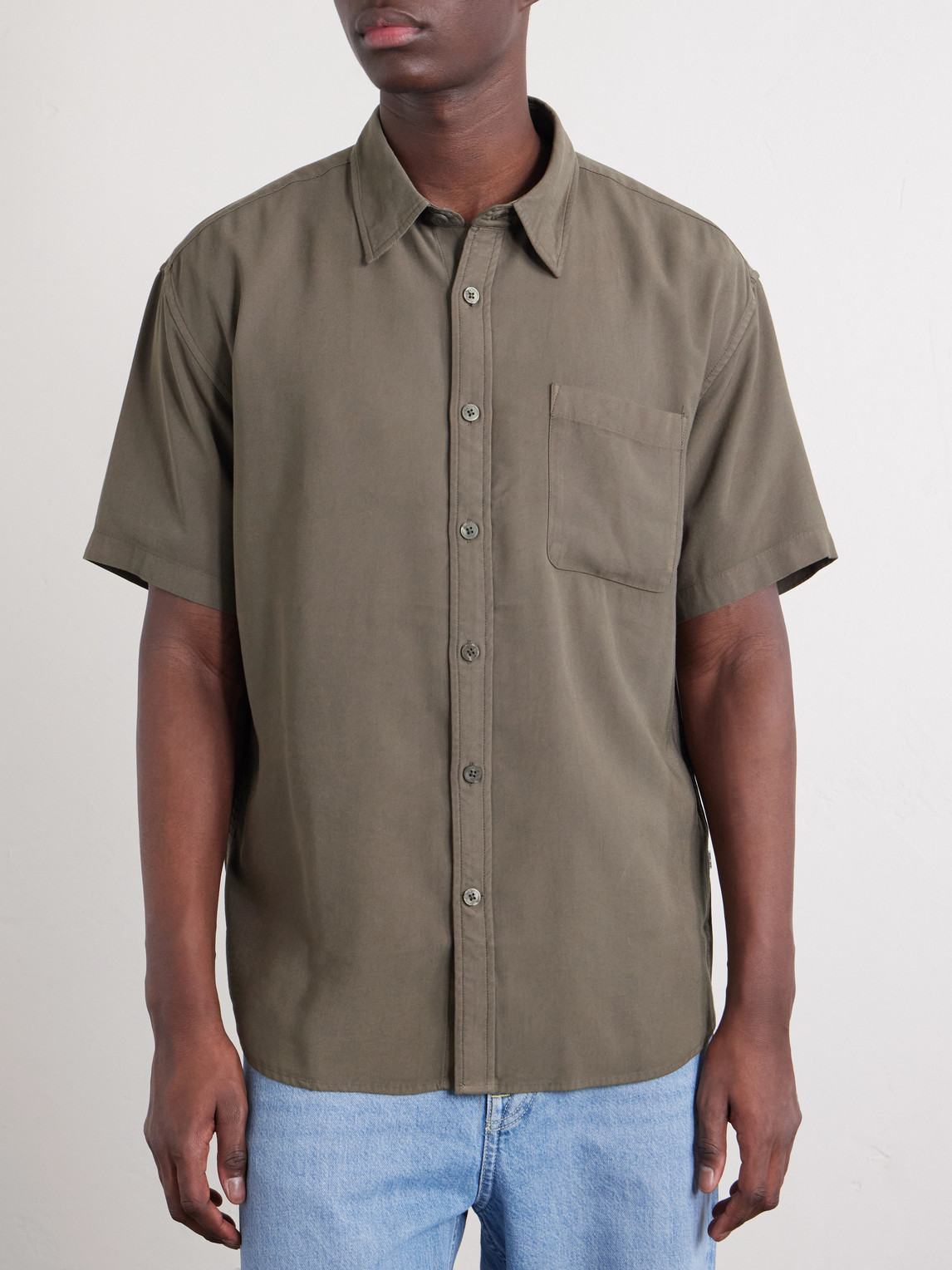  Nn07 - Deon 5027 Lenzing™ Ecovero™-blend Shirt - Men - Green - S 