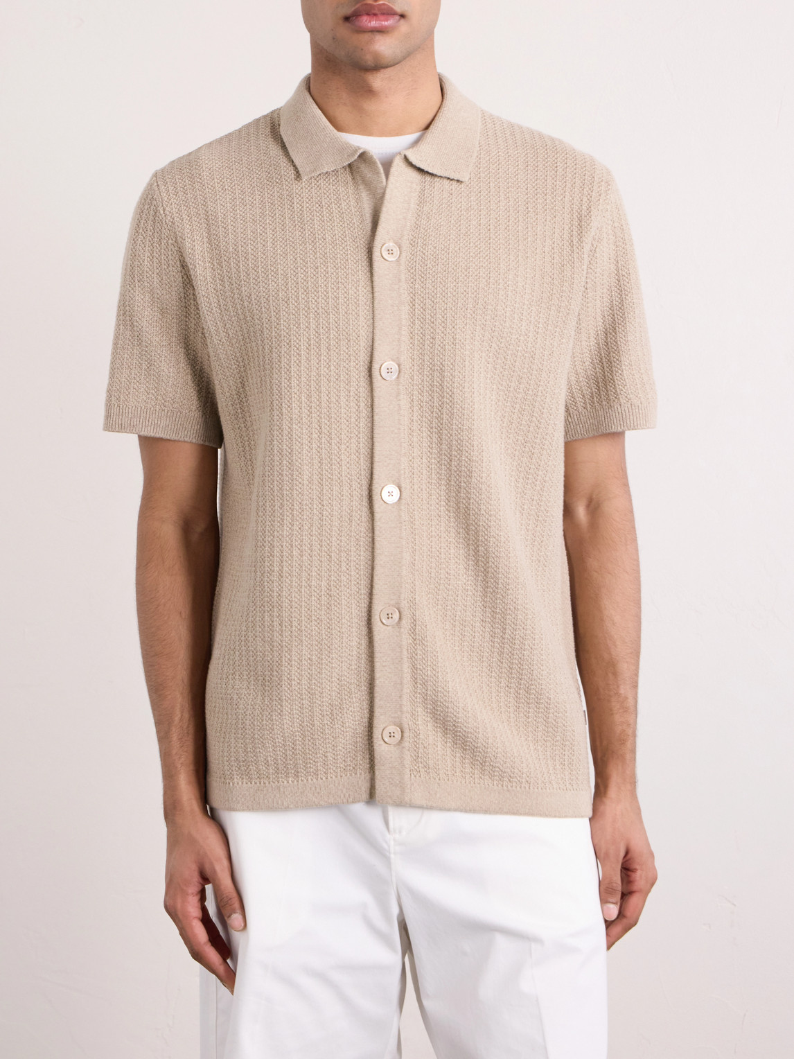  Nn07 - Ares 60019 Cotton Shirt - Men - Neutrals - M 