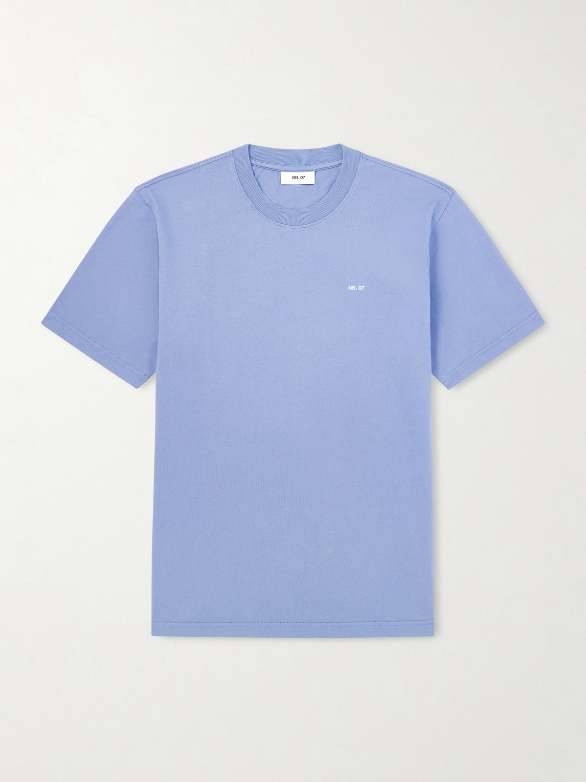 Nn07 Logo-embroidered Pima Cotton-jersey T-shirt In Blue