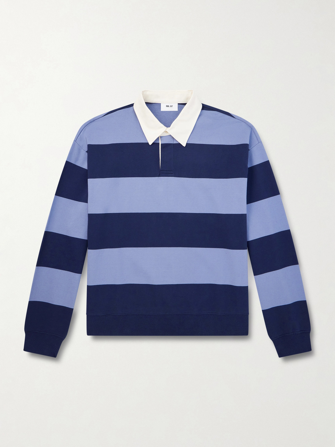 NN07 David 30043 triped Organic Cotton Polo hirt - Men