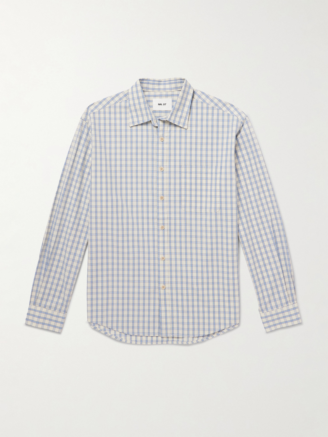 NN07 Deon 50035 Checked Organic Cotton-Poplin Shirt - Men