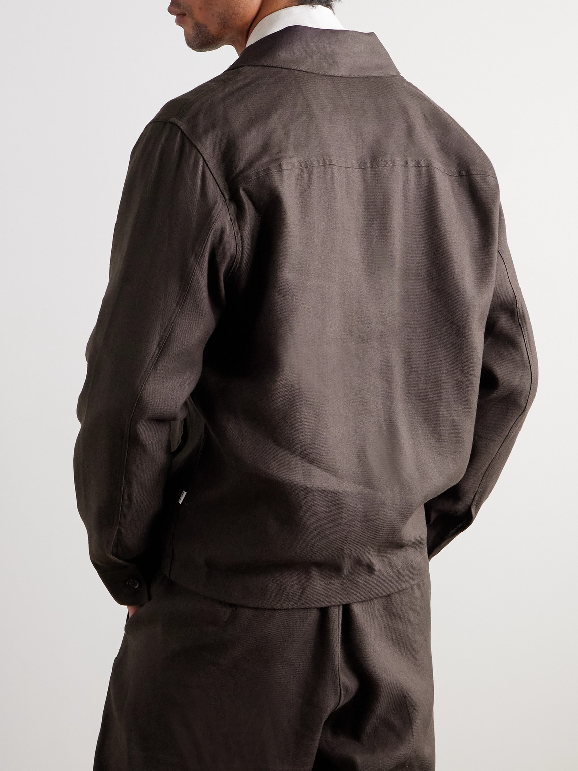  Nn07 - Alban 1808 Lenzing™ Ecovero™ And Linen-blend Jacket - Men - Brown - S 