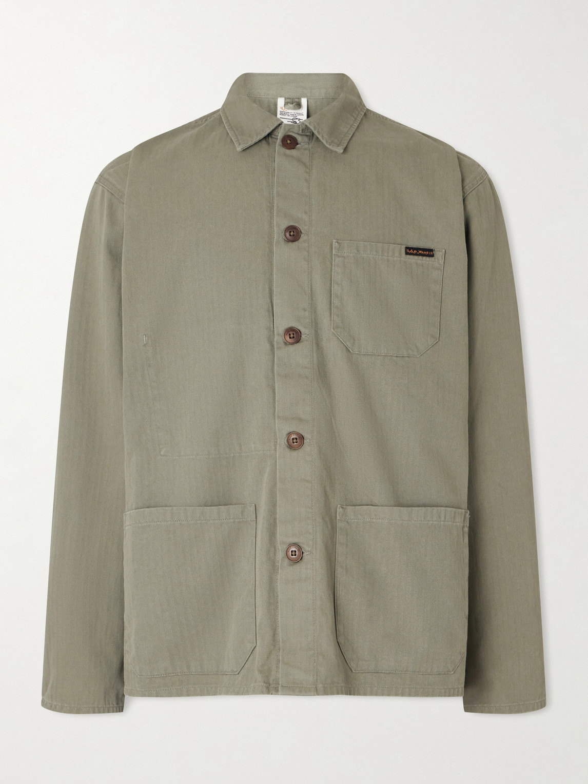Nudie Jeans – Buddy Herringbone Organic Cotton-Twill Chore Jacket