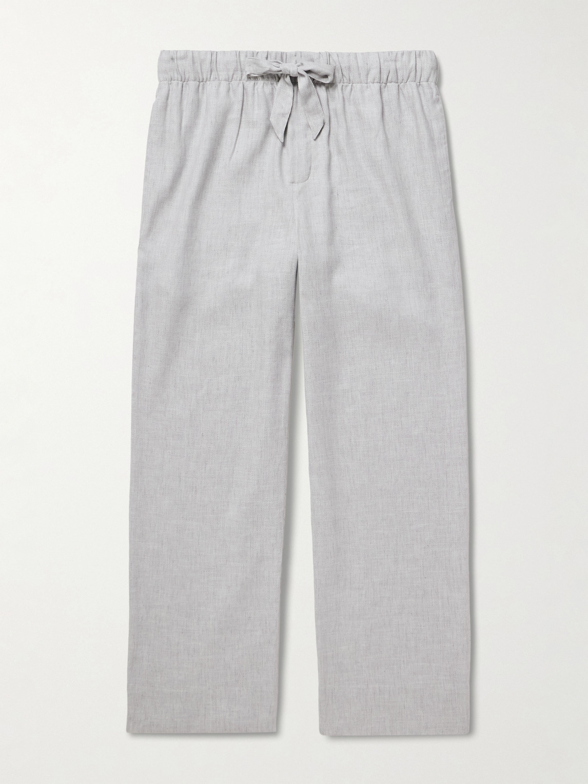 Frescobol Carioca Luan Straight-Leg Linen and Cotton-Blend Drawstring Trousers - Men