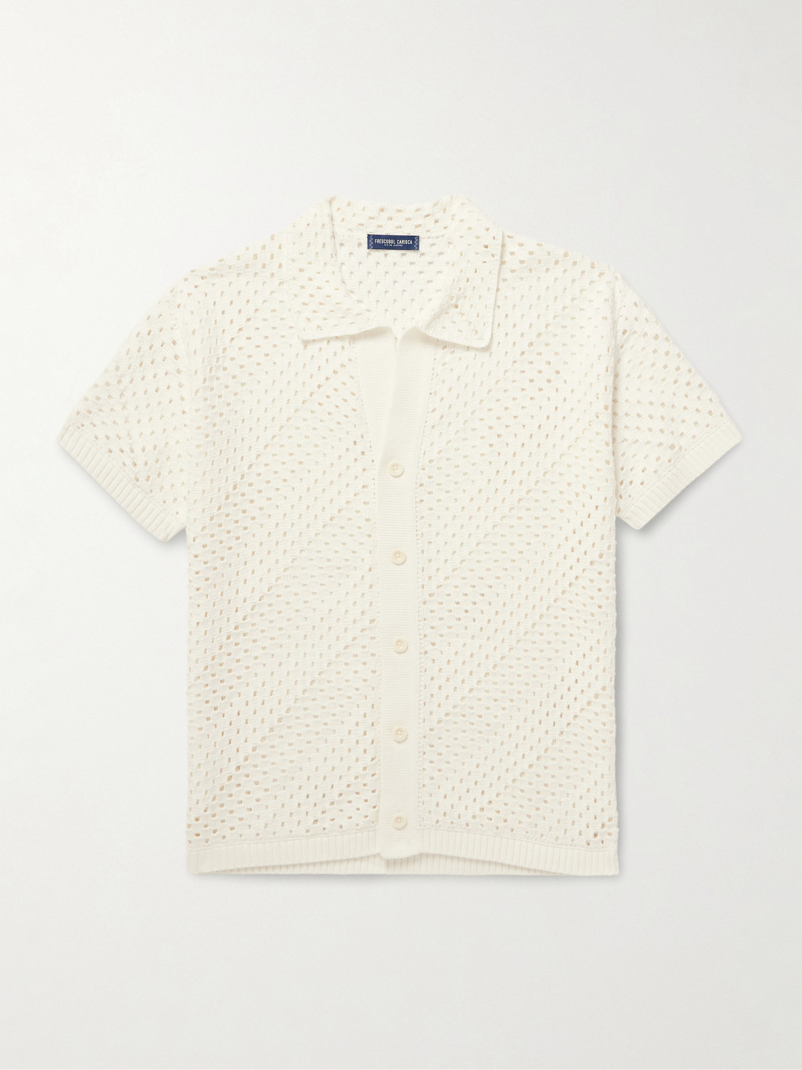 Frescobol Carioca Pinto Crocheted Cotton Shirten