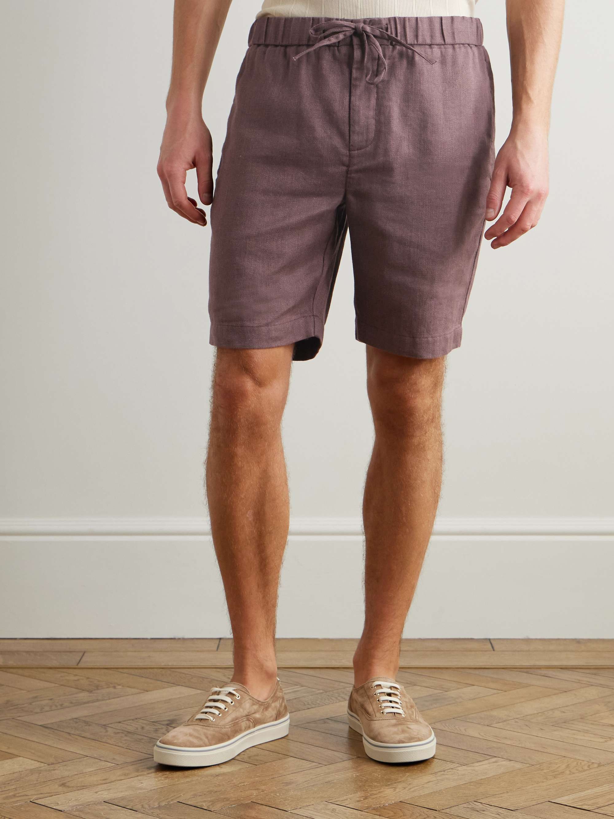 FRESCOBOL CARIOCA Felipe Slim-Fit Linen and Cotton-Blend Drawstring Shorts