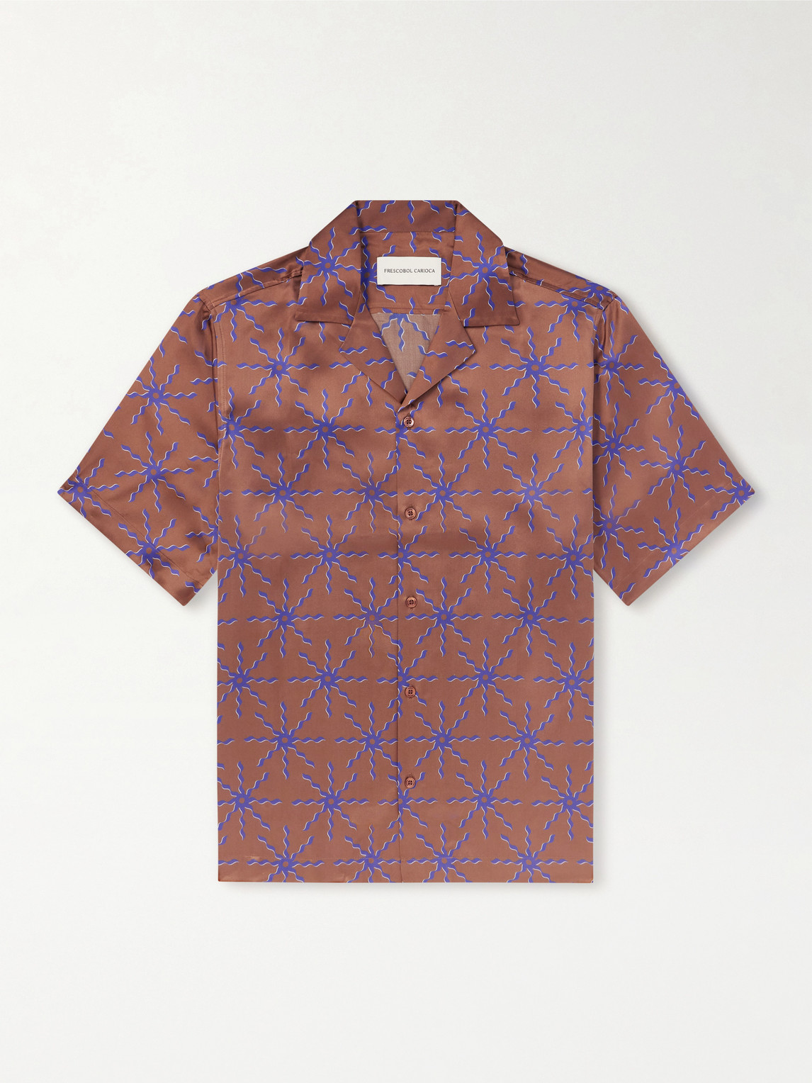 Frescobol Carioca Roberto Printed Silk Shirt - Men