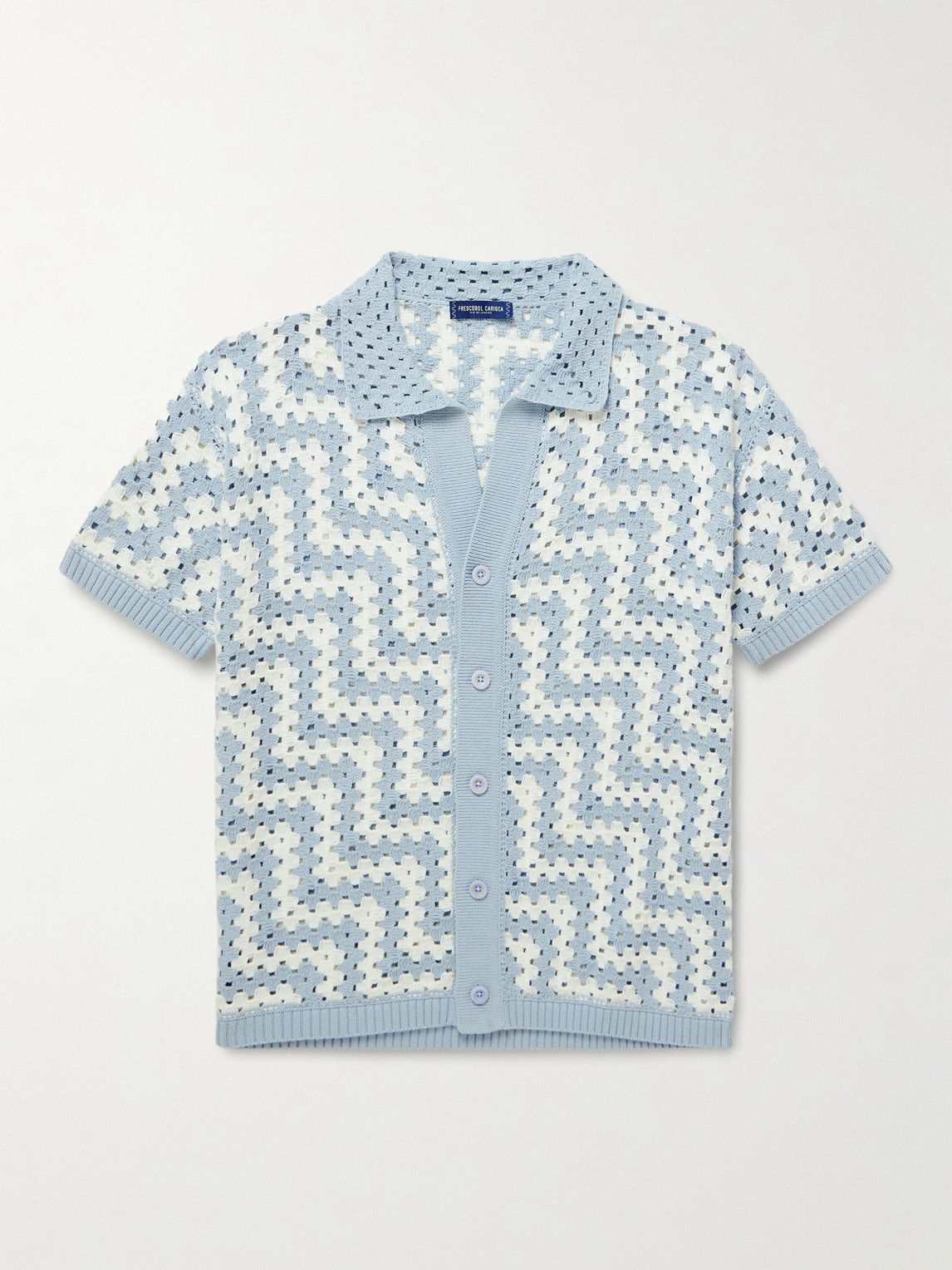 Frescobol Carioca Pinto Crocheted Cotton Shirten