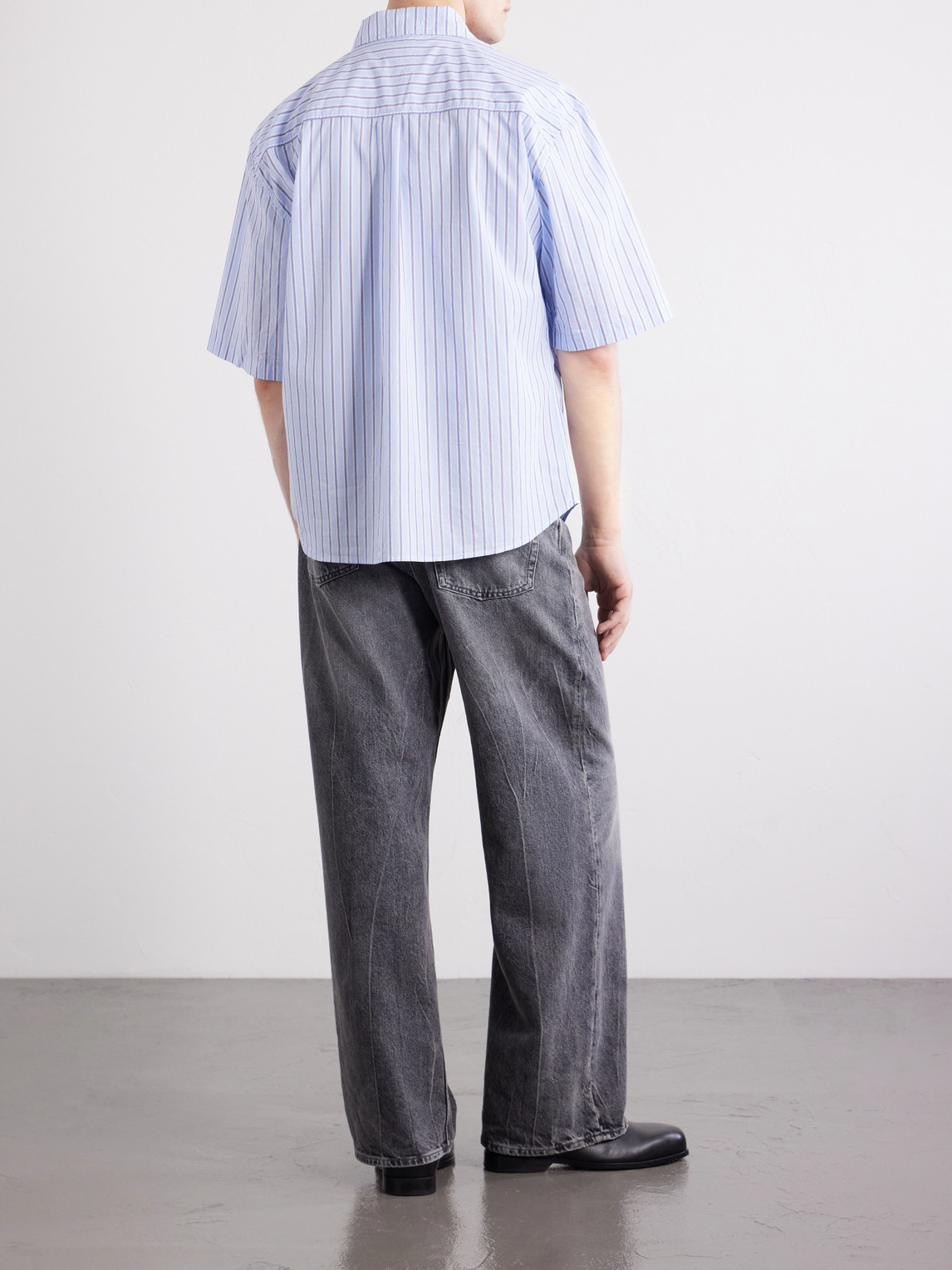Cotton-Poplin Shirt Striped