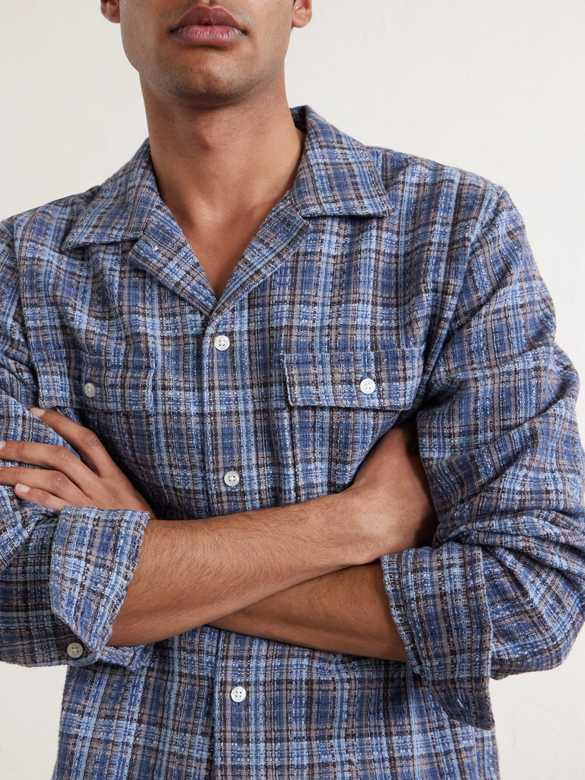 Cotton-Flannel Shirt Checked