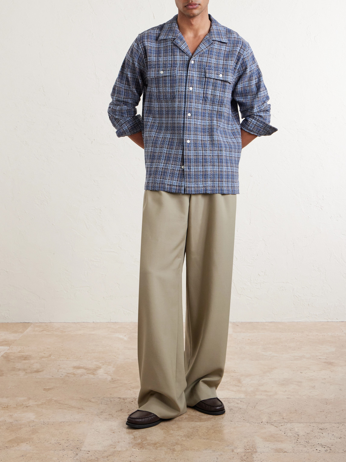 Cotton-Flannel Shirt Checked