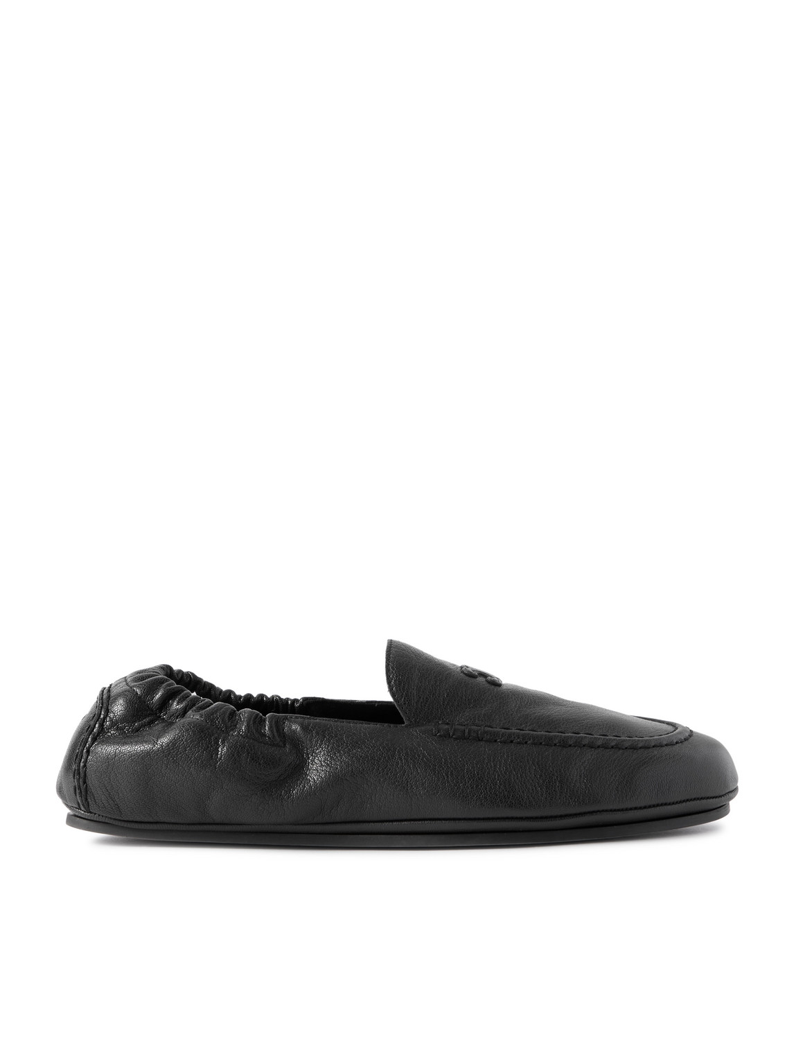 CELINE – Logo-Appliquéd Leather Loafers